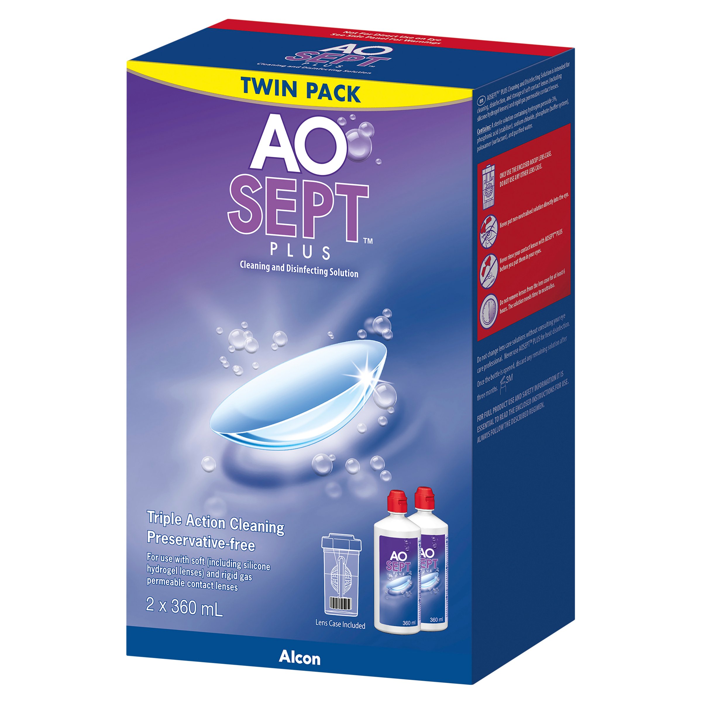 Aosept Plus Twin 360ml - 2 pack - Image 5