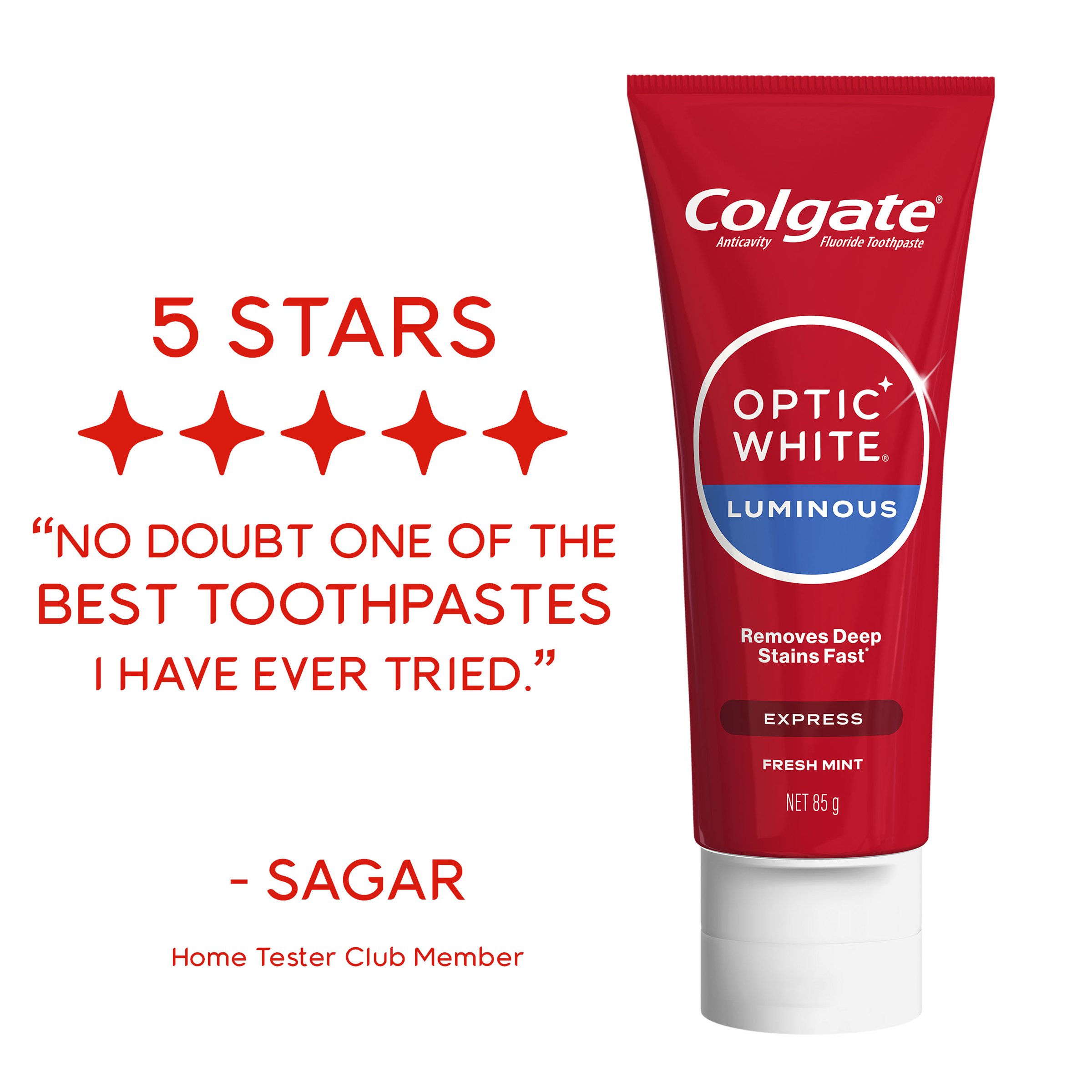 Colgate Optic White Toothpaste Express 85g - Image 6