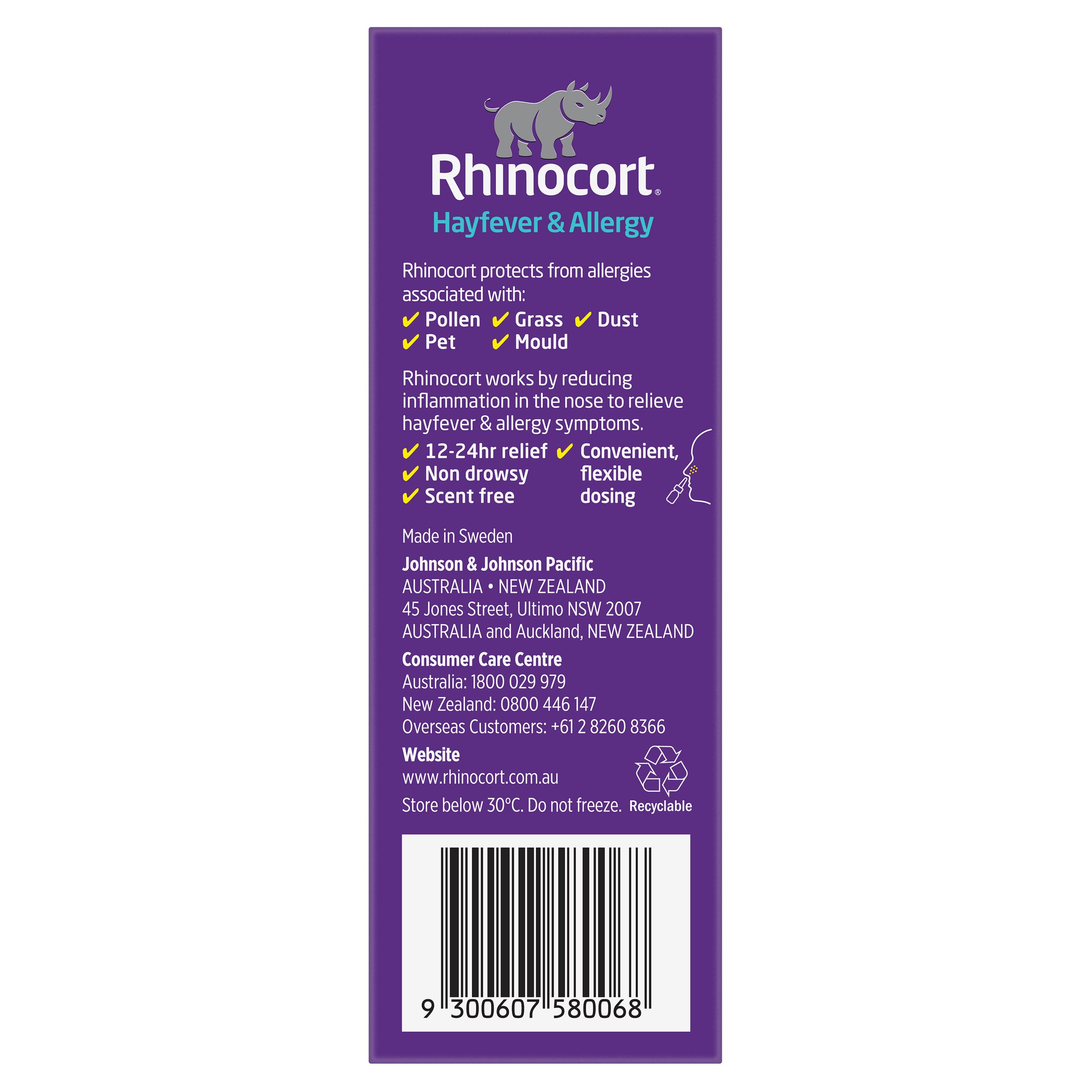 Rhinocort Hayfever Pump Spray 32mcg - 120 doses - Image 4
