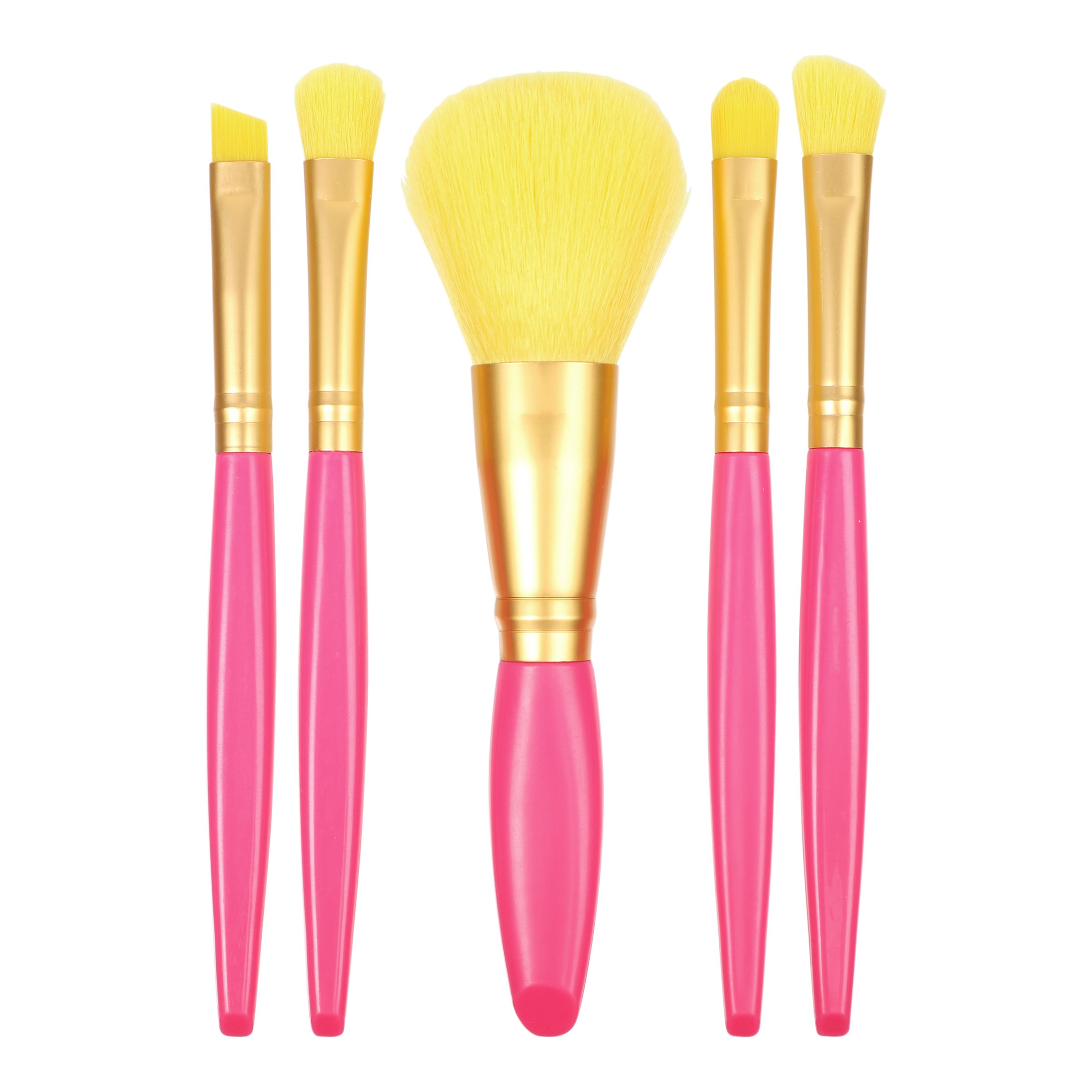 GFA Neon Animal On The Go Brush Kit With Mirror Case 5 piece - Image 2