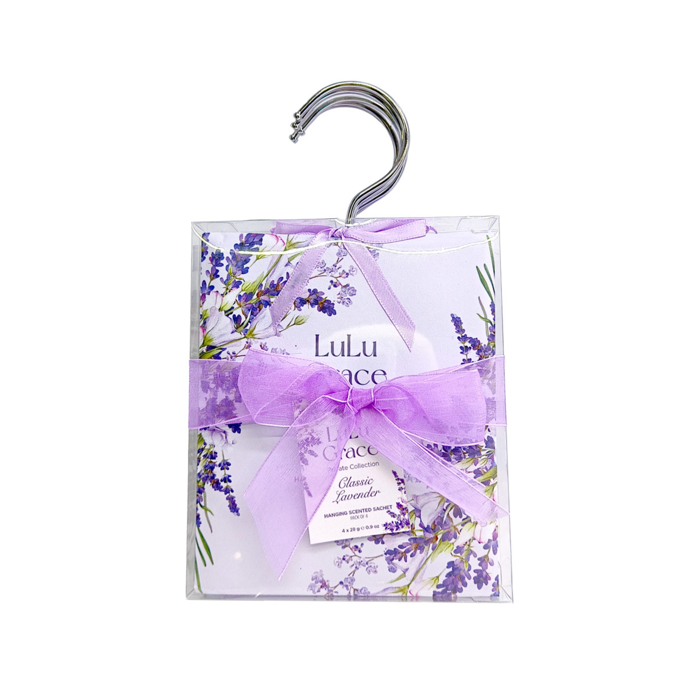 Lulu Grace Classic Lavender Scented Hanging Sachet 28g - 4 each