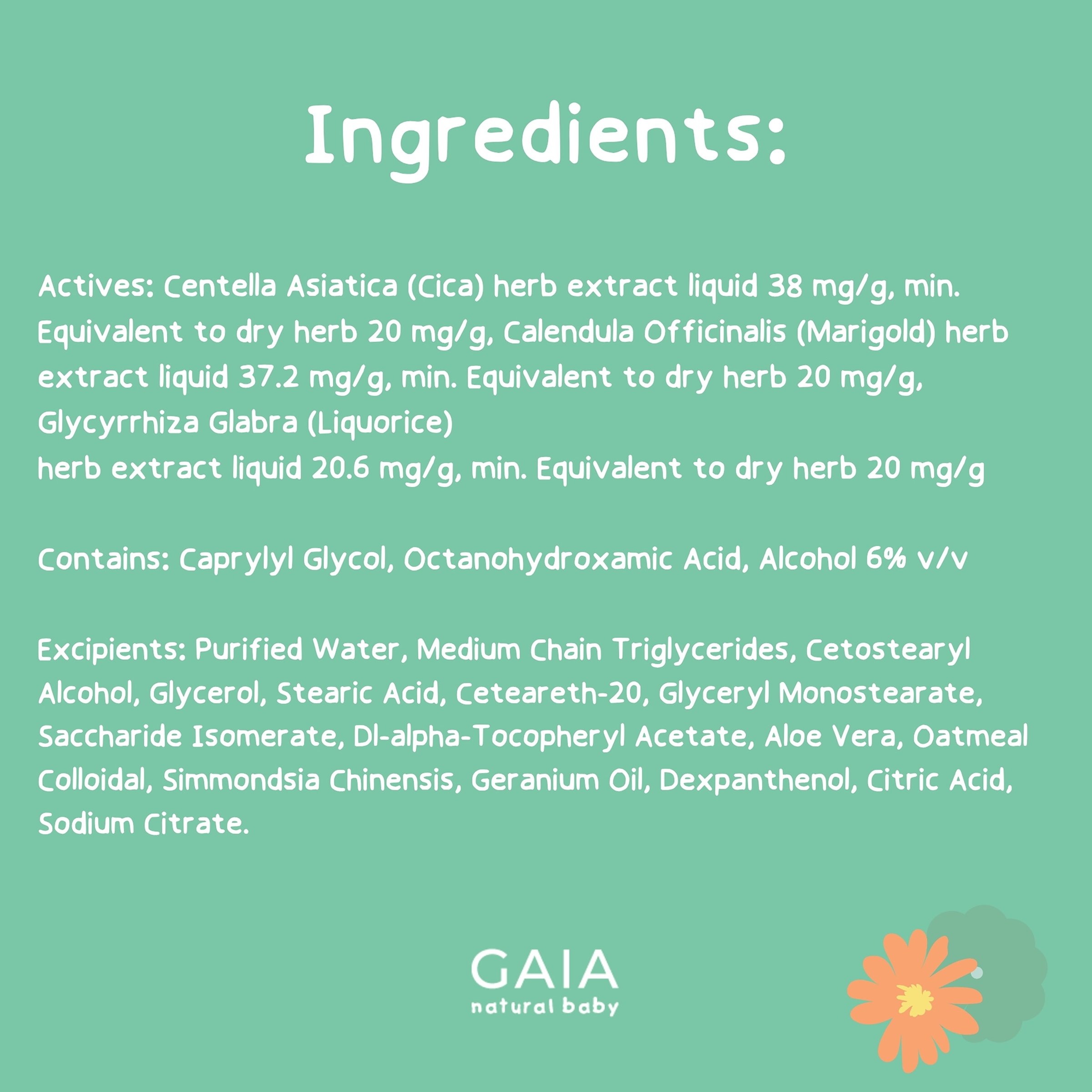 Gaia Natural Baby Eczema Cream 100g - Image 6