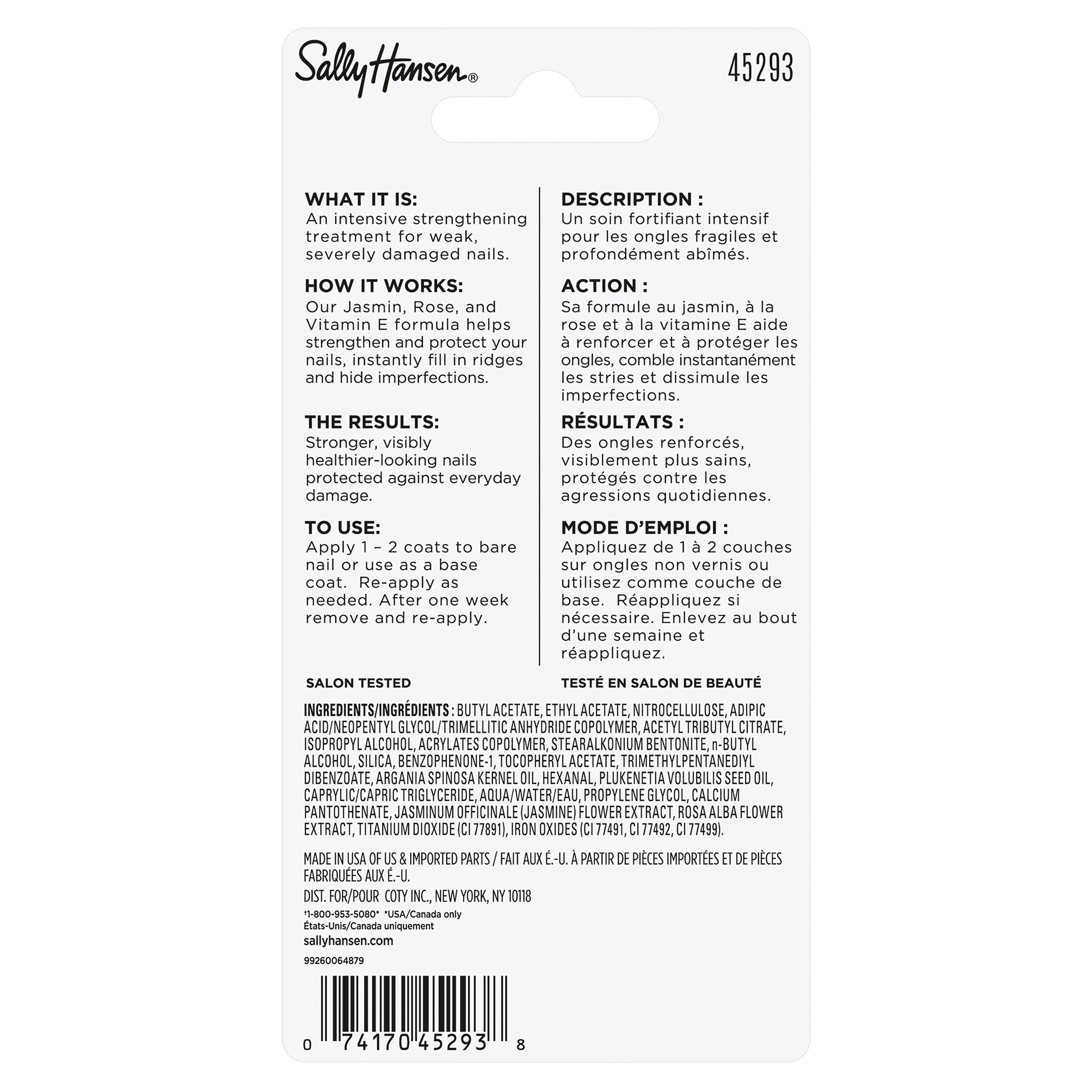 Sally Hansen Nail Rehab Strengthener 10ml - Image 3