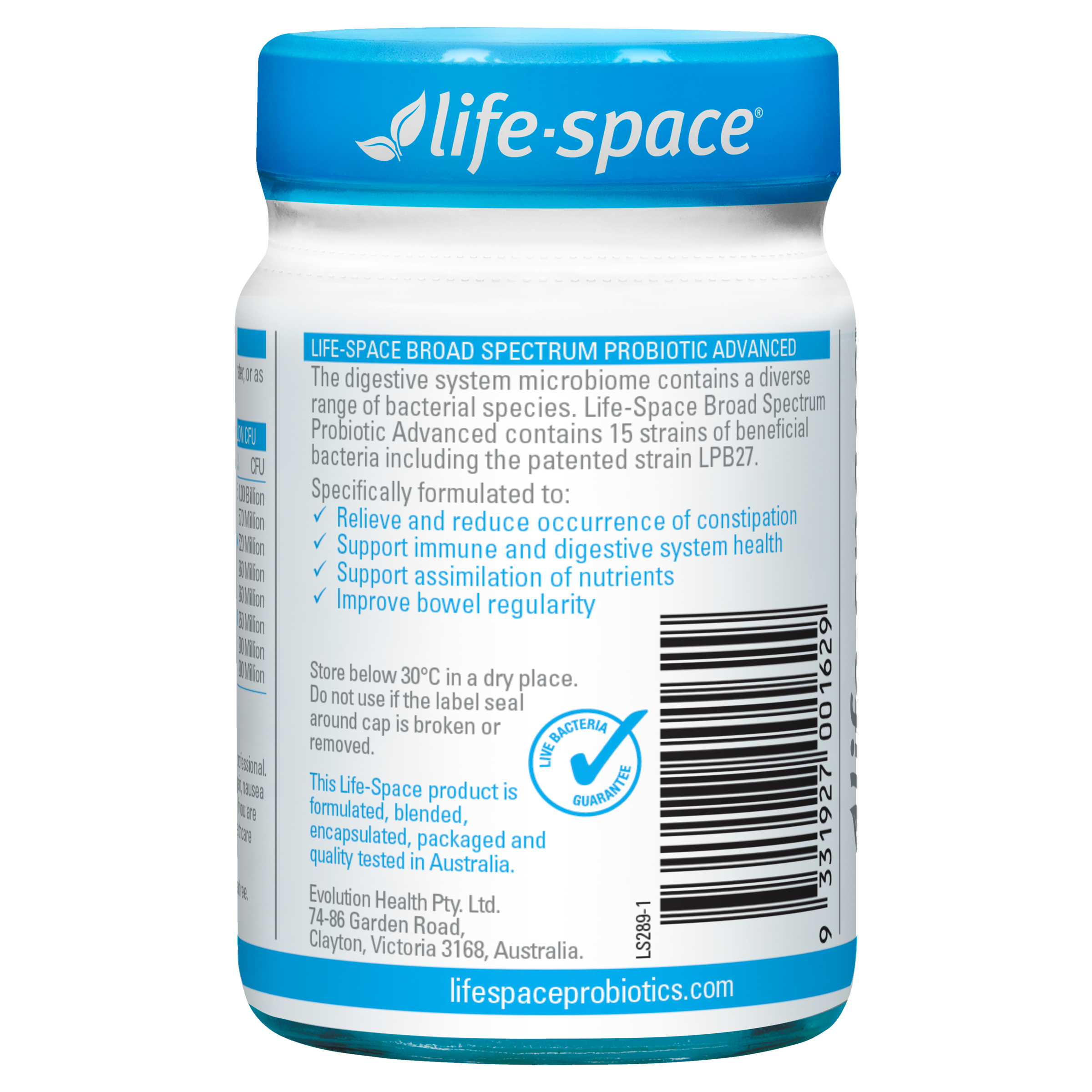 Life-Space Broad Spectrum Probiotic Advanced 60 capsules - Image 2