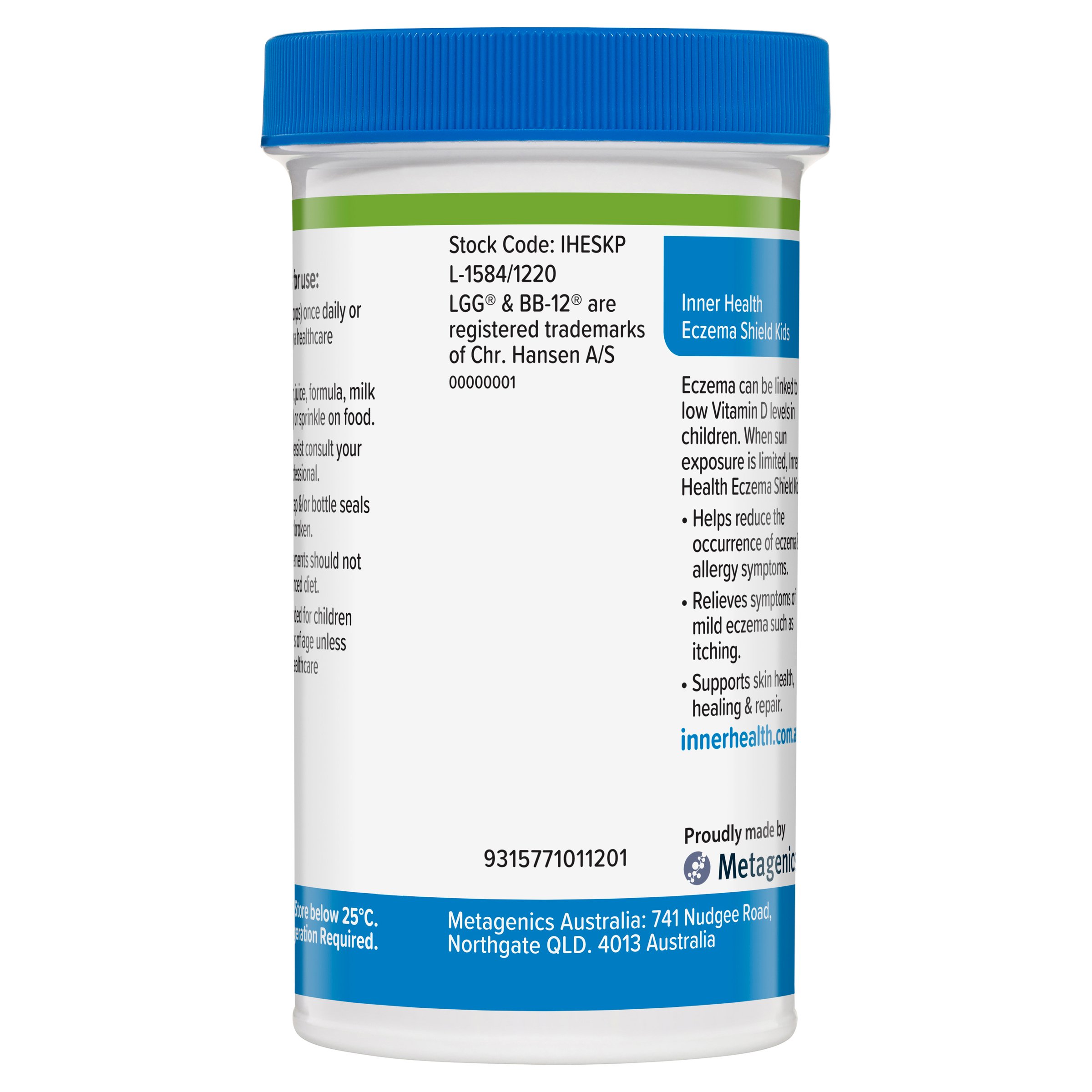 Inner Health Eczema Shield Kids Probiotic 60g - Image 4