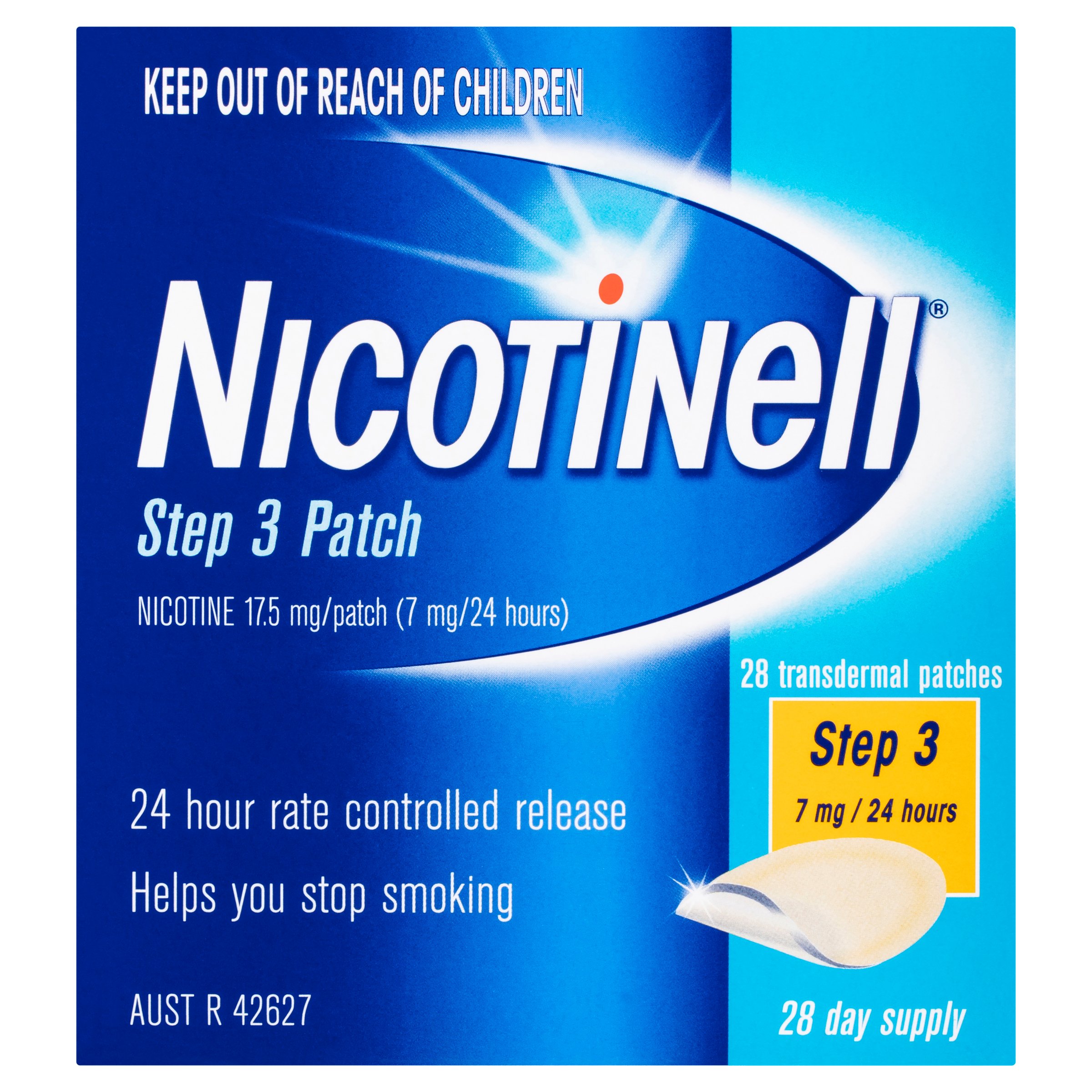 Nicotinell 24 Hour Patches 7mg Step 3 - 28 patches - Image 1