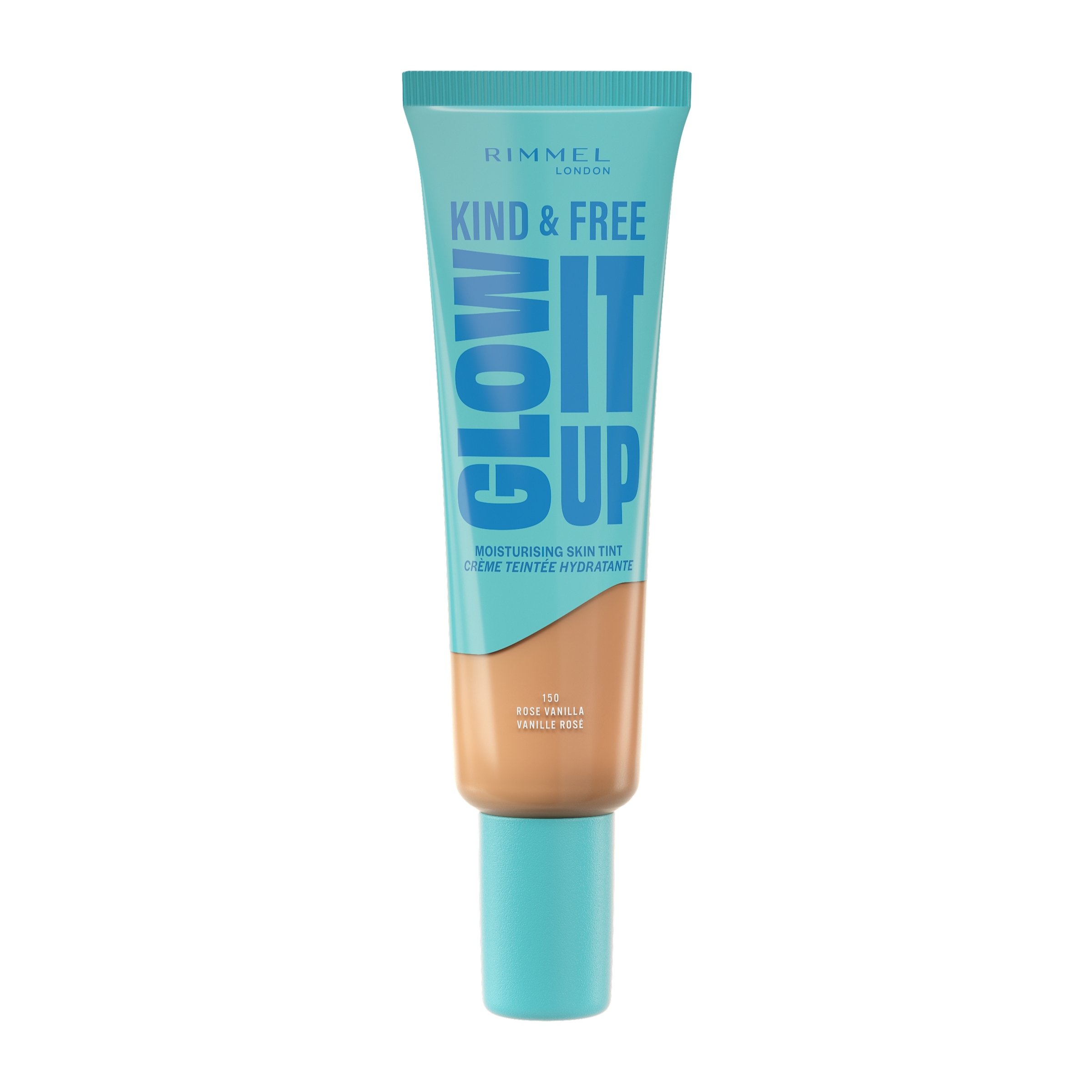 Rimmel Kind & Free Glow It Up Moisturising Skin Tint Rose Vanilla 150 - 30ml - Image 1
