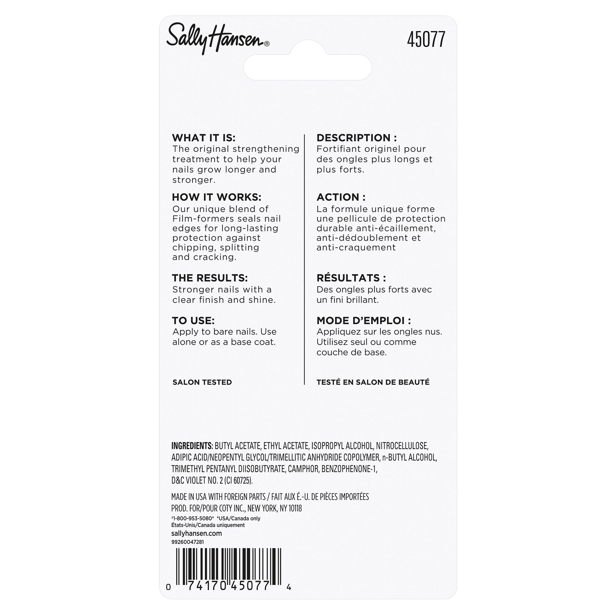 Sally Hansen Hard As Nails Clear 13.3ml - Image 2