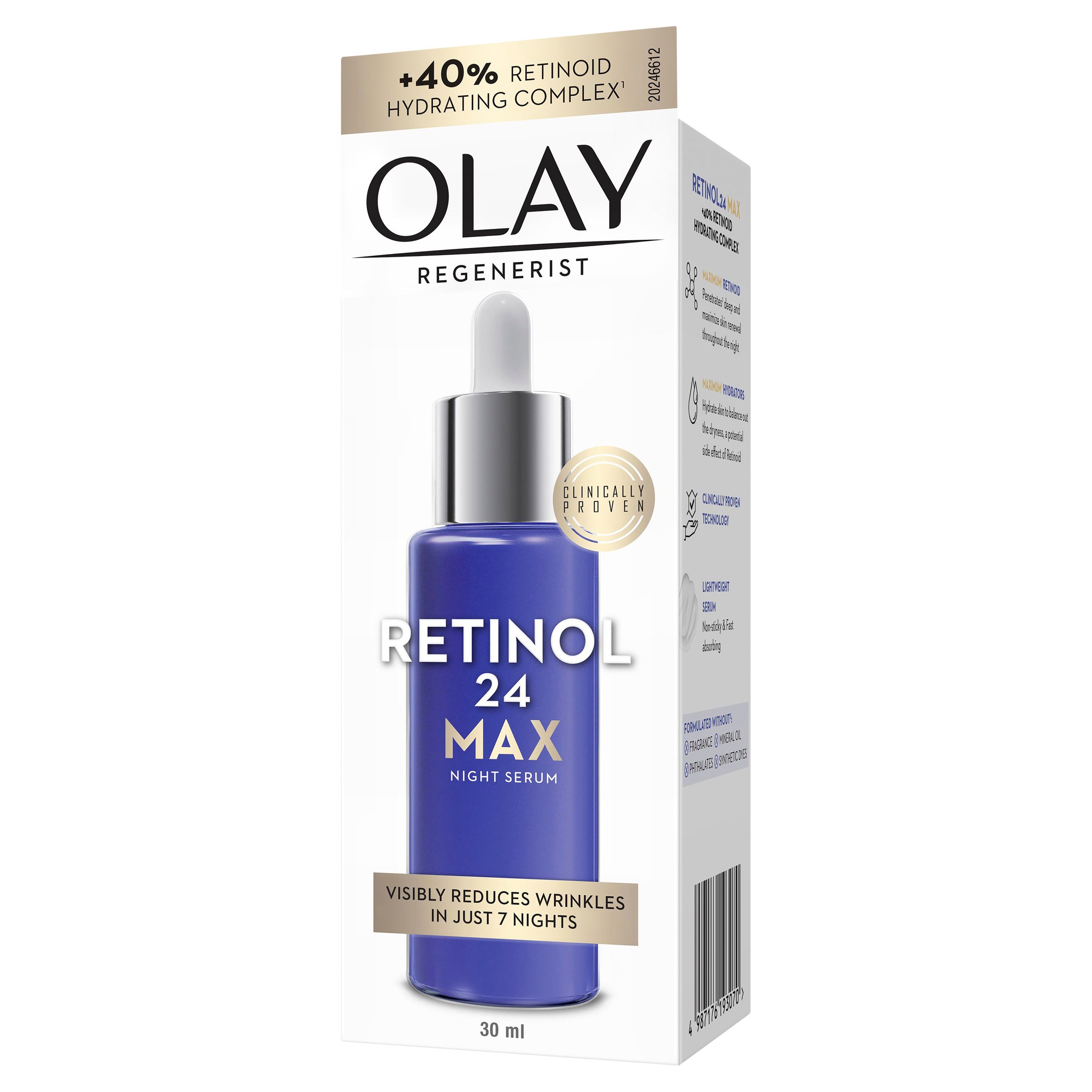 Olay Regenerist Retinol 24 Max Serum 30ml - Image 2