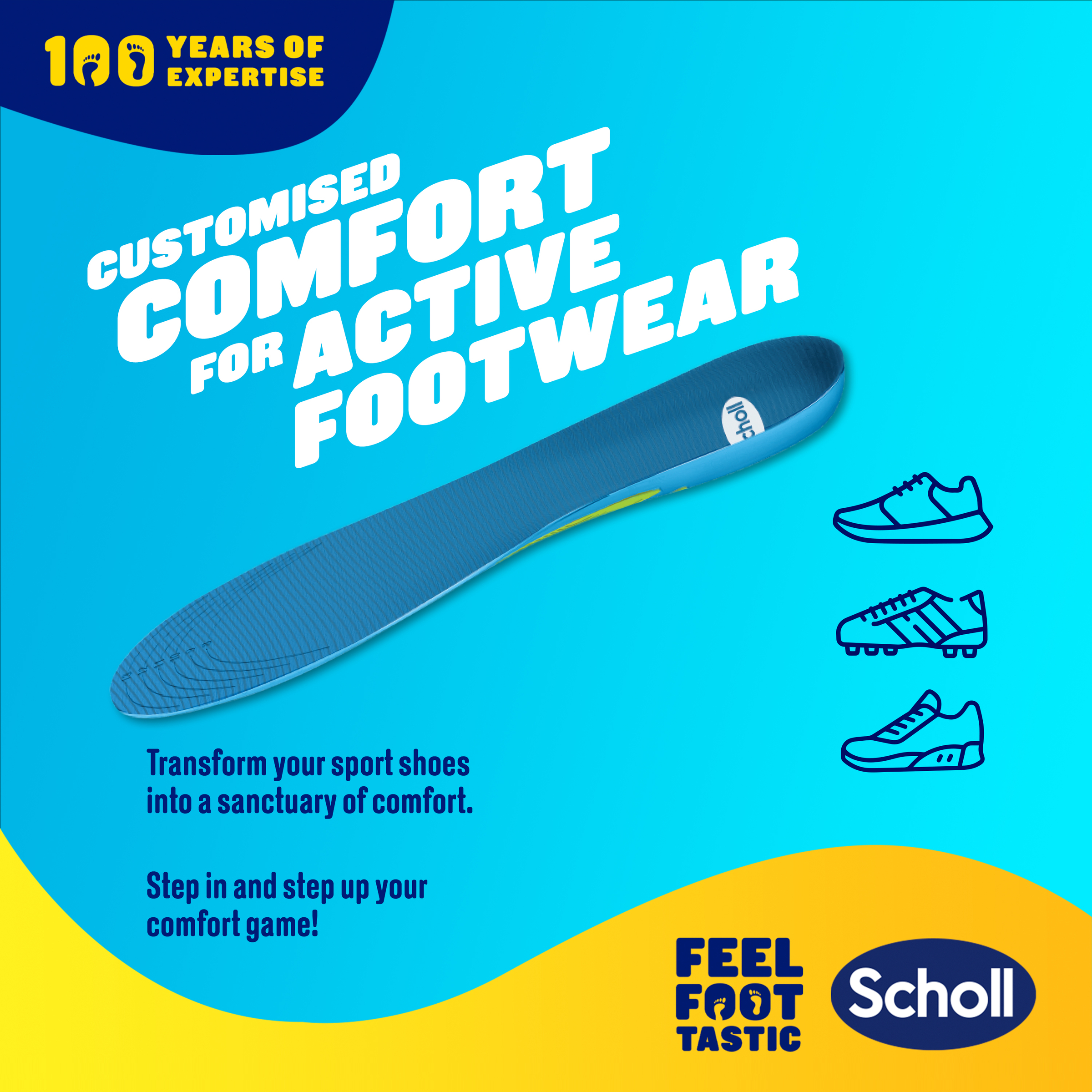 Dr.Scholl's Gel Activ Insole Sport Small 1 each - Image 3