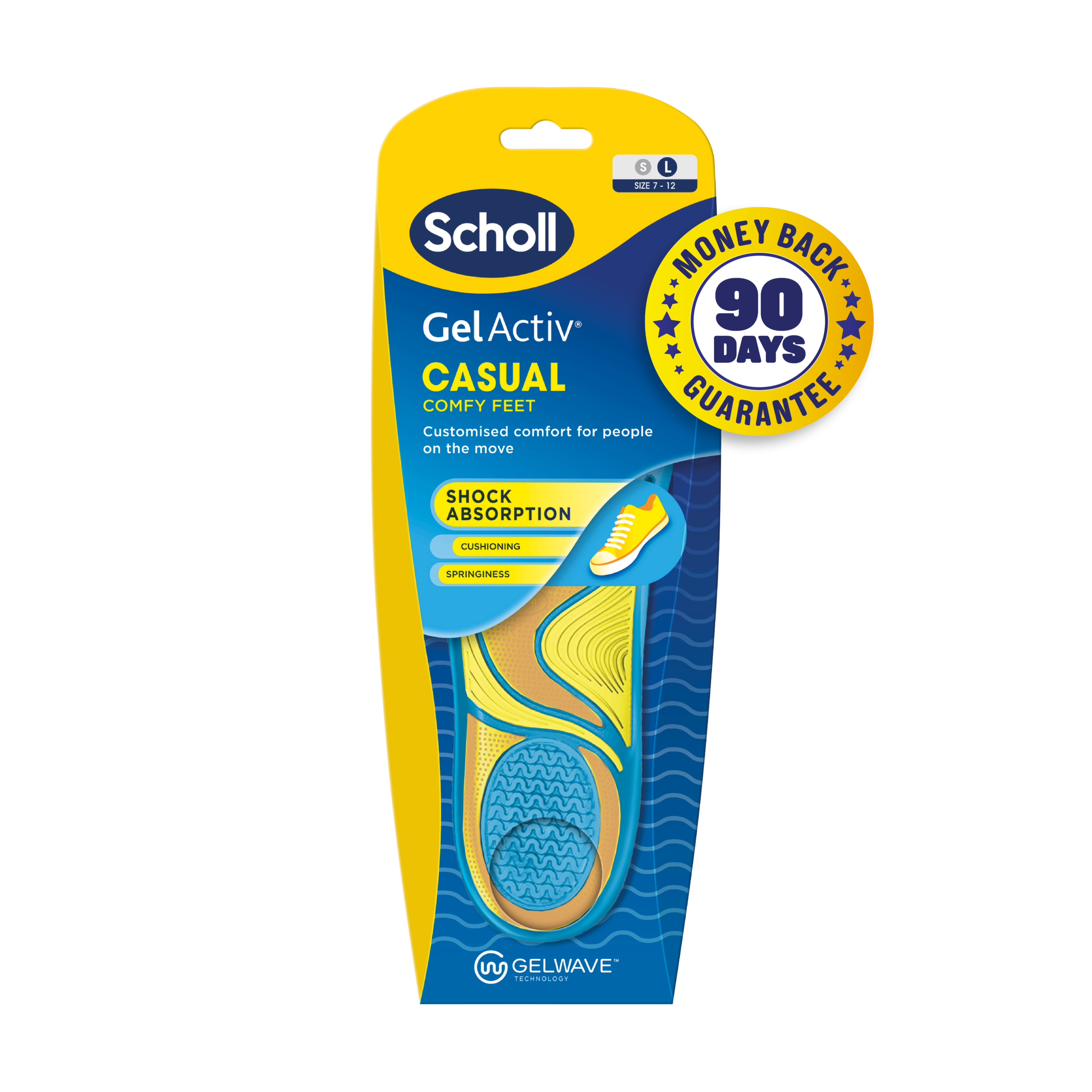 Scholl Gel Activ Insole Casual Large 1 each - Image 1