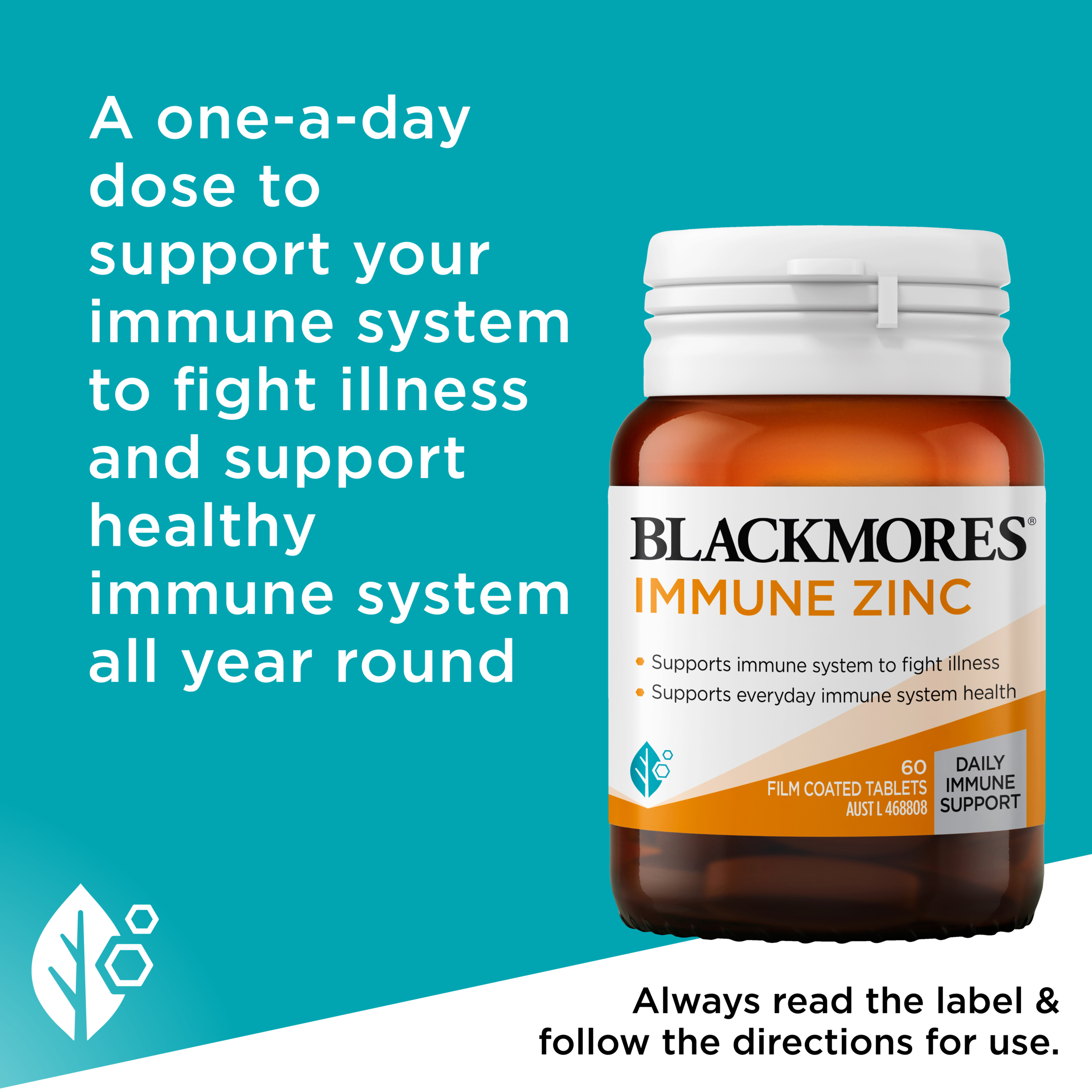 Blackmores Immune Zinc 60 tablets - Image 7