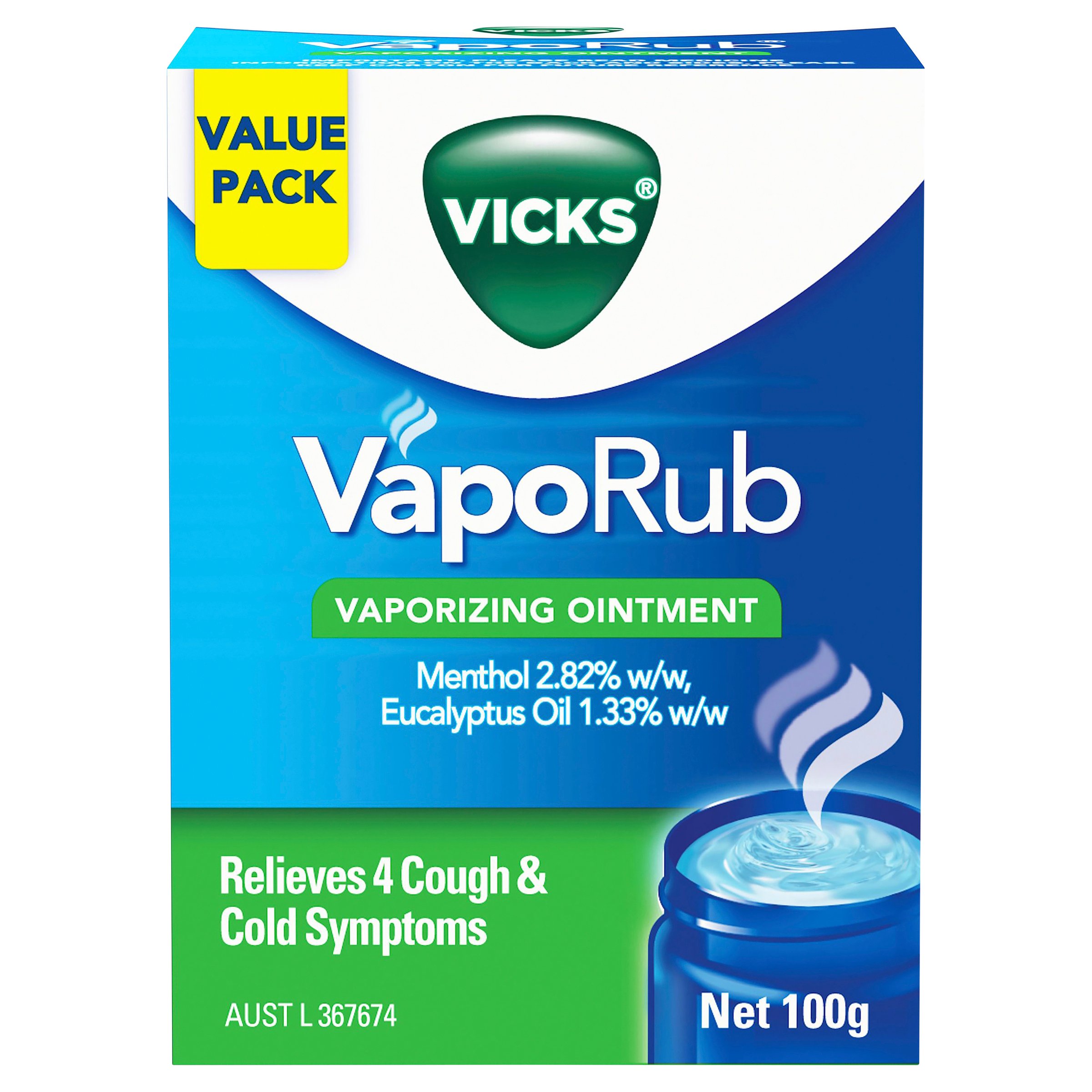 Vicks VapoRub Vaporizing Ointment 100g - Image 1