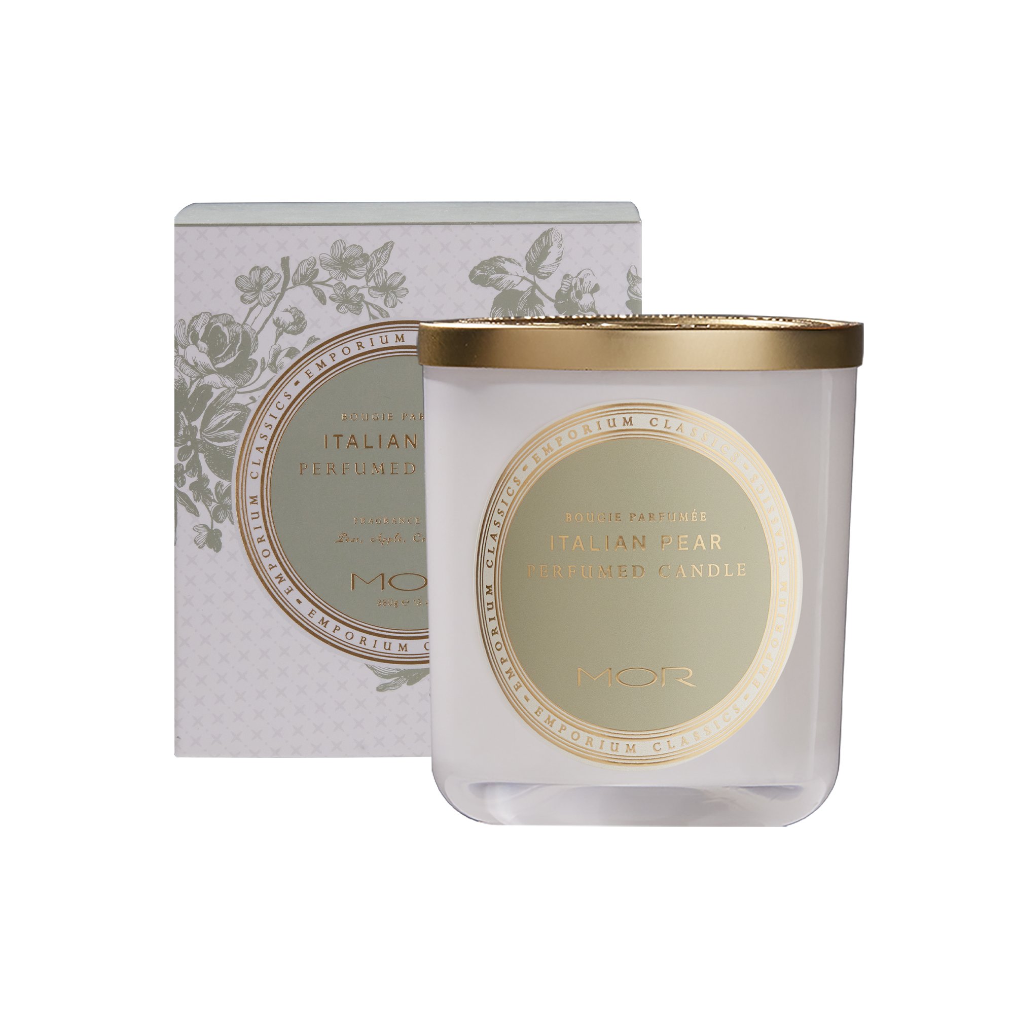 MOR Emporium Classics Italian Pear Perfumed Candle 380g - Image 1