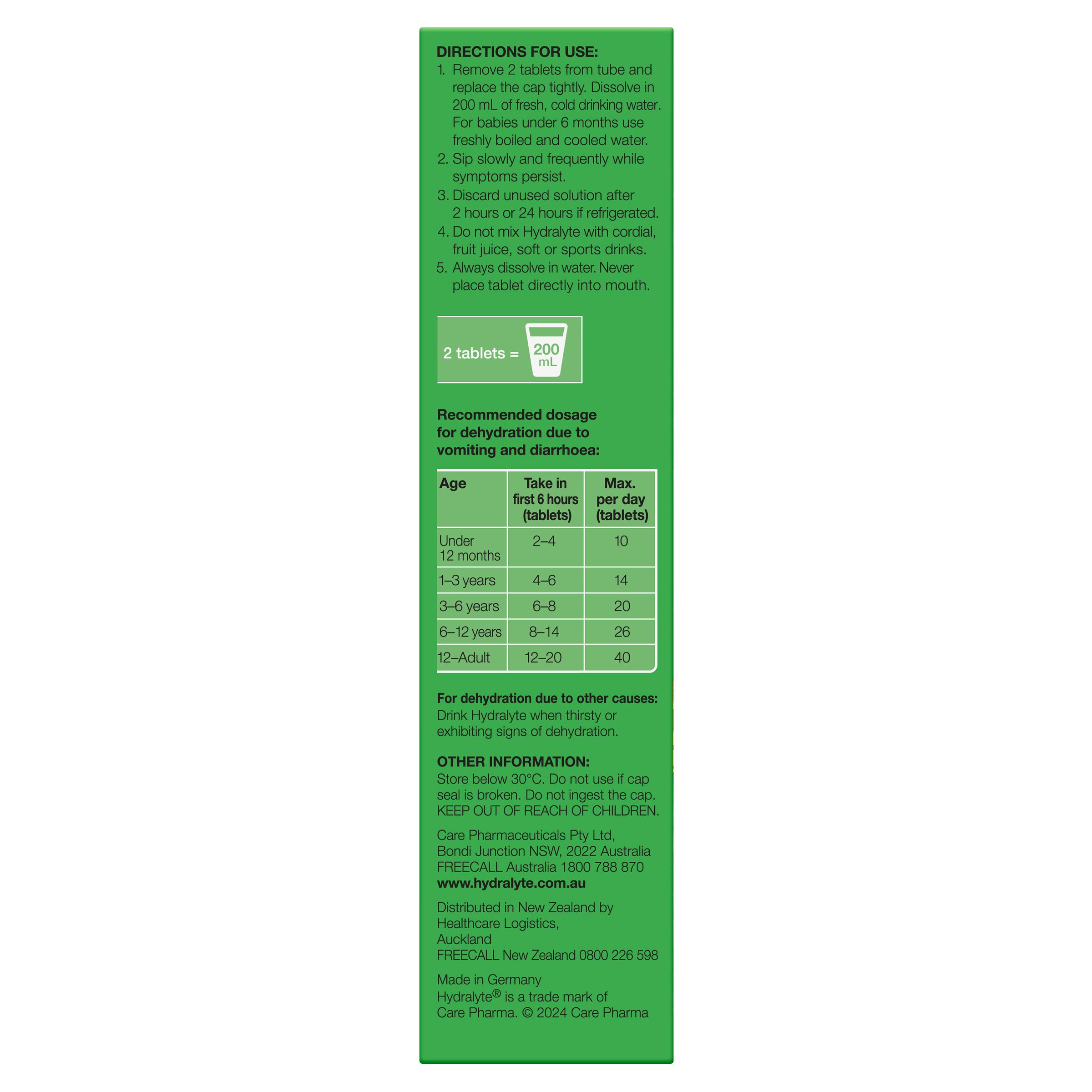 Hydralyte Effervescent Pineapple Breeze 20 tablets - Image 3