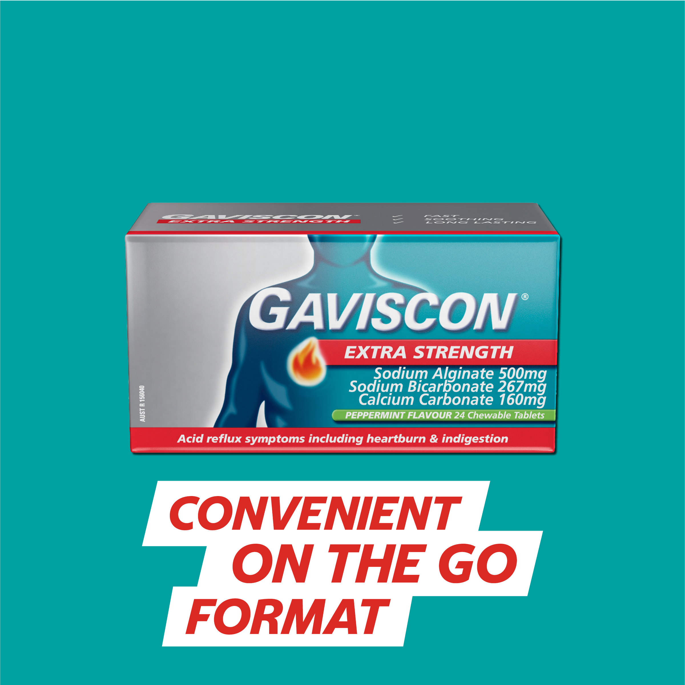 Gaviscon Extra Strength Heartburn And Indigestion Relief Peppermint 24 chew tabs - Image 7