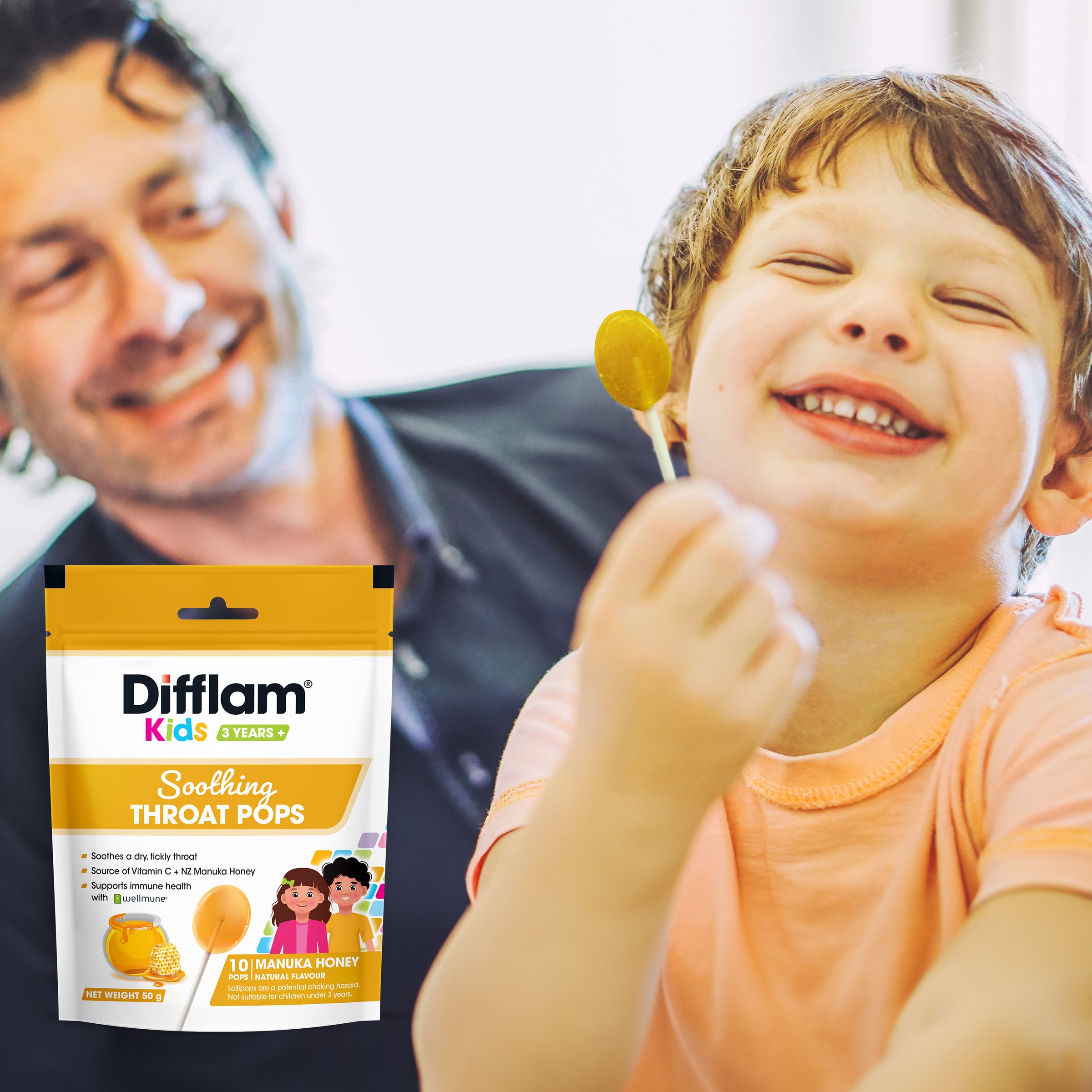 Difflam Kids Pops Manuka 10 lozenges - Image 7
