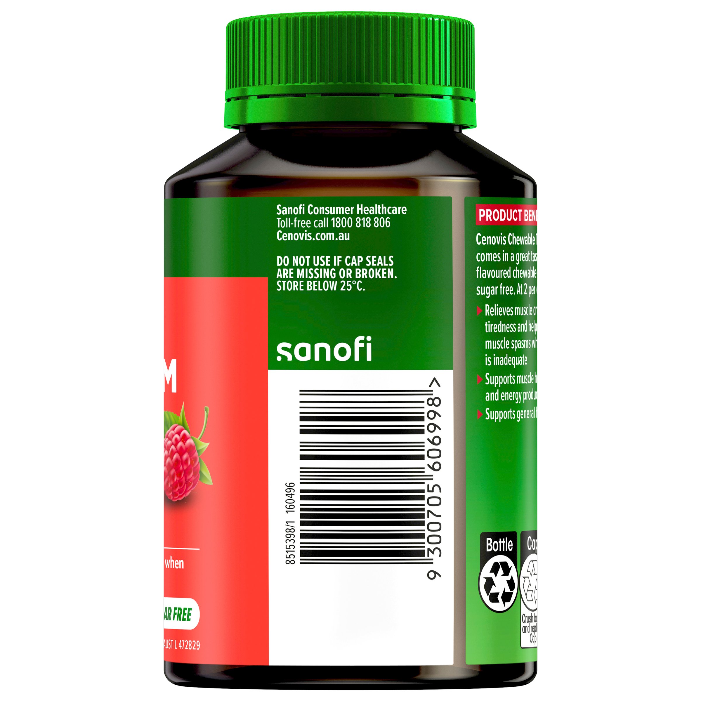 Cenovis Adult Chewable Triple Magnesium 60 chewable tablets - Image 2