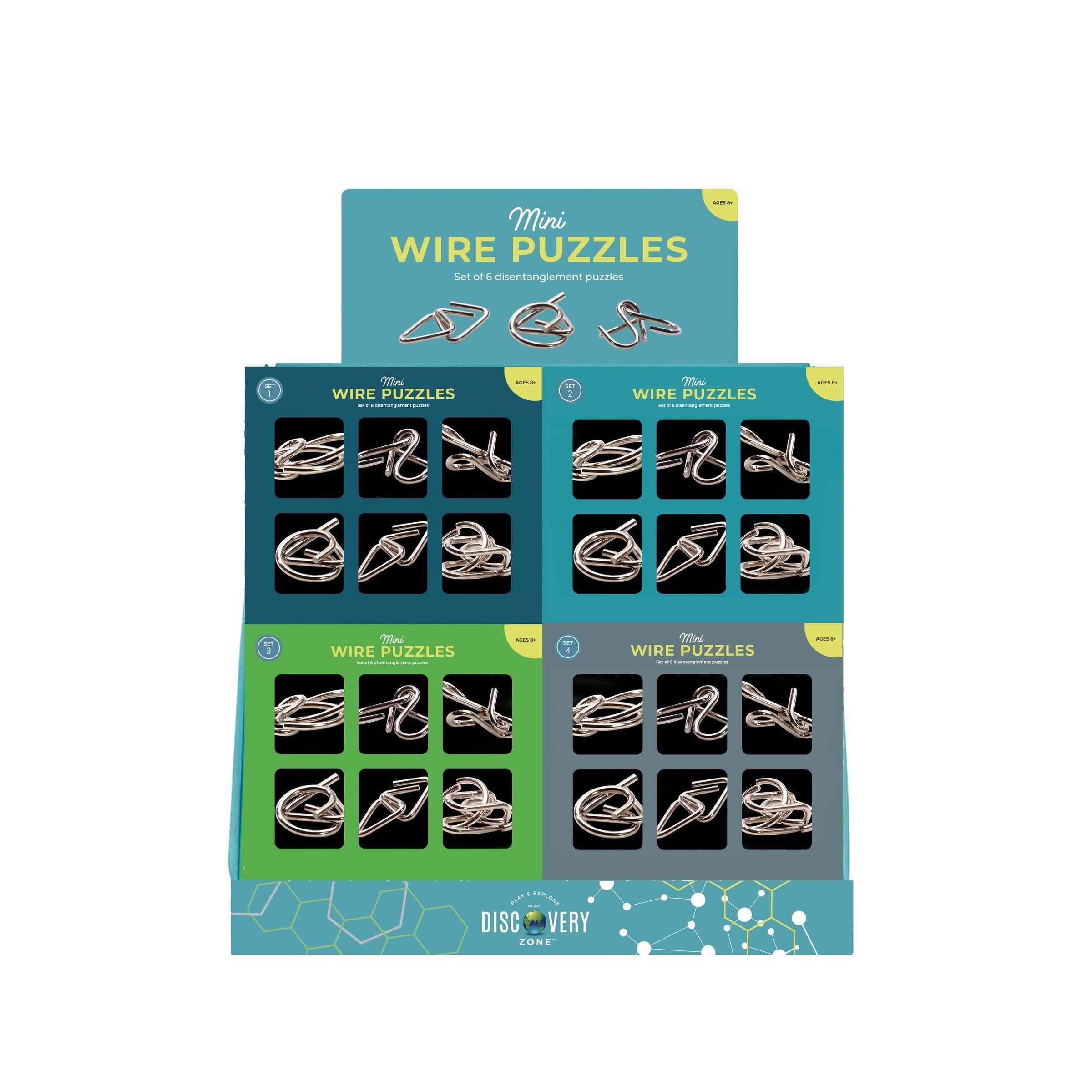 Discovery Zone Mini Wire Puzzles Assorted 6 piece