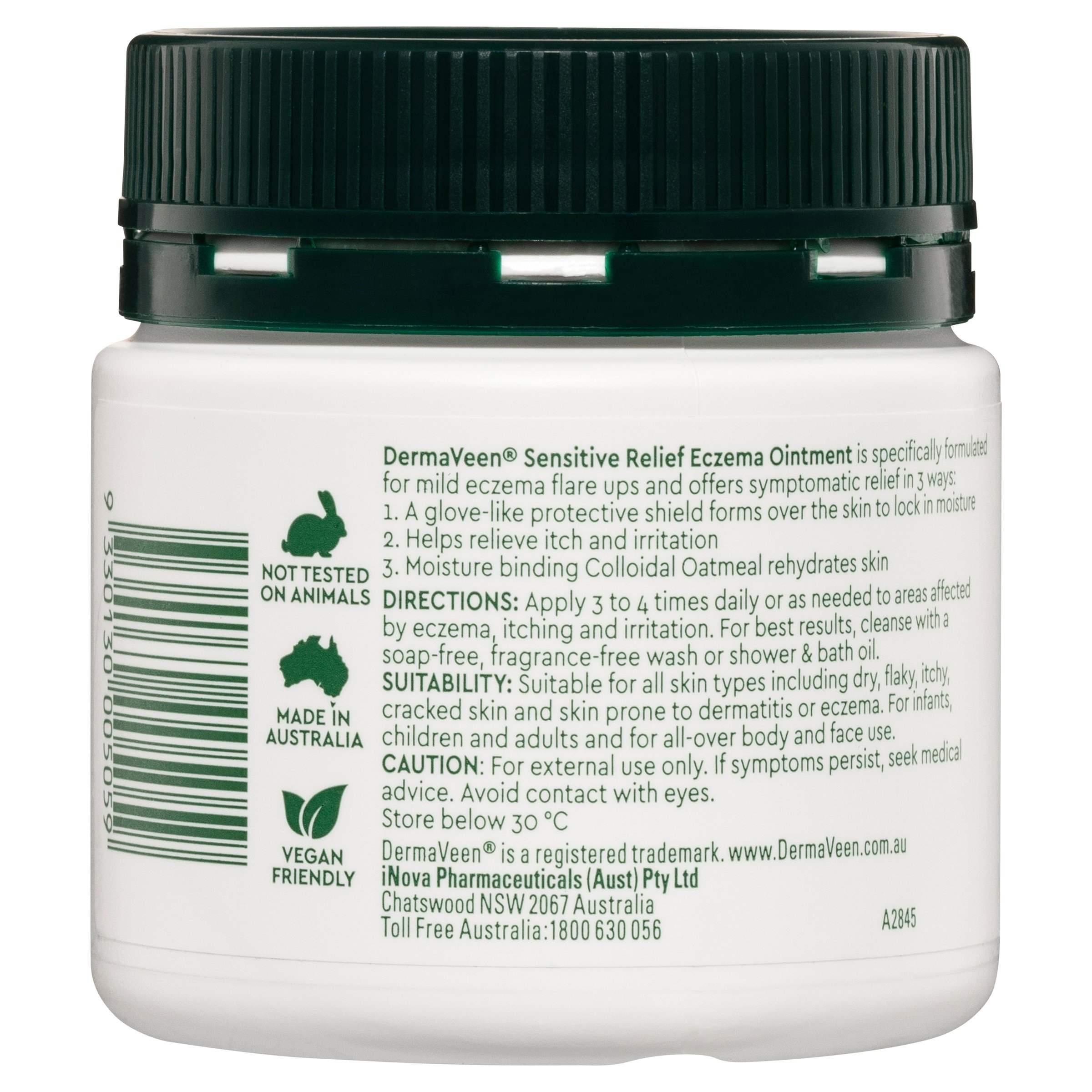 DermaVeen Sensitive Relief Eczema Ointment 200ml - Image 2