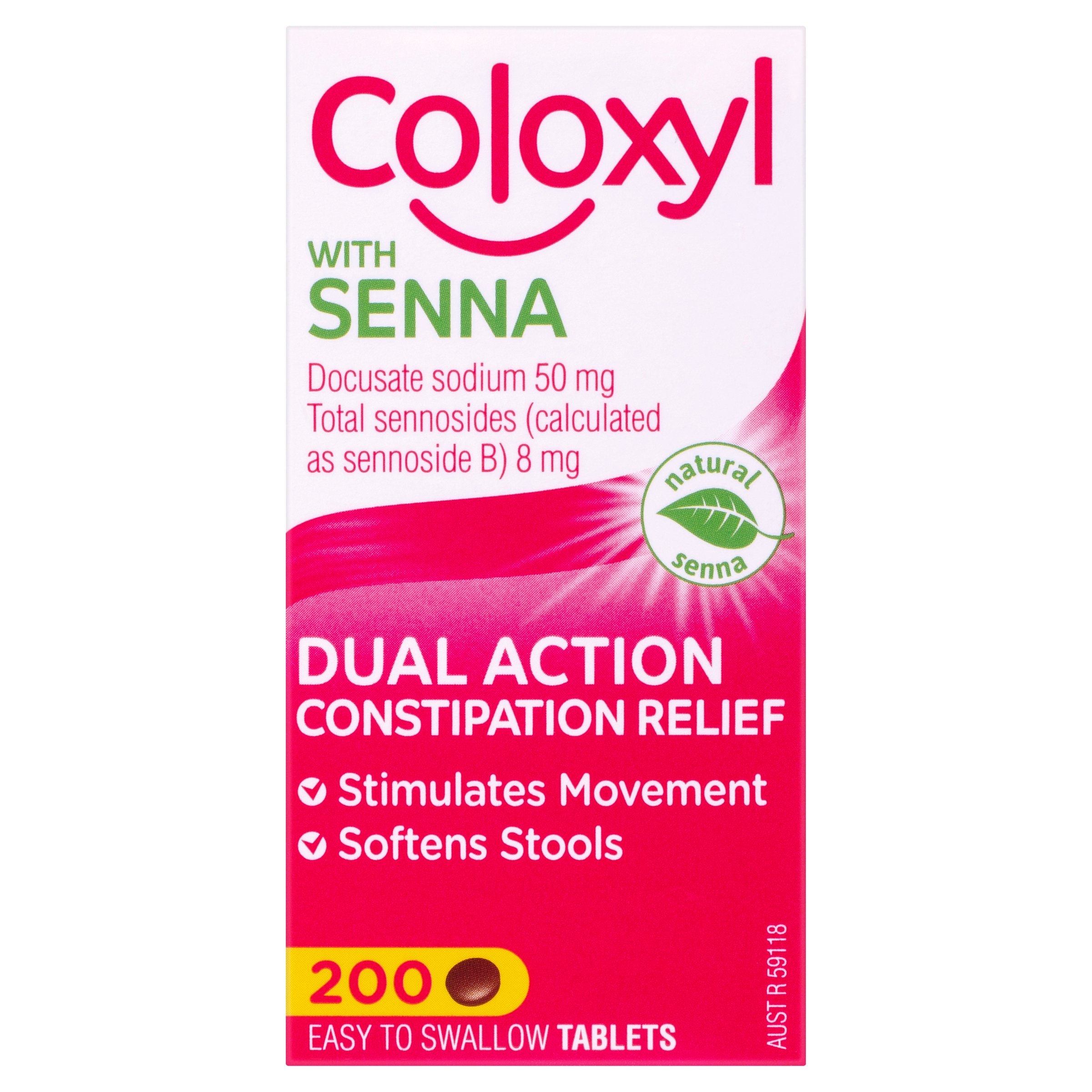 Coloxyl With Senna 200 tablets - Image 1