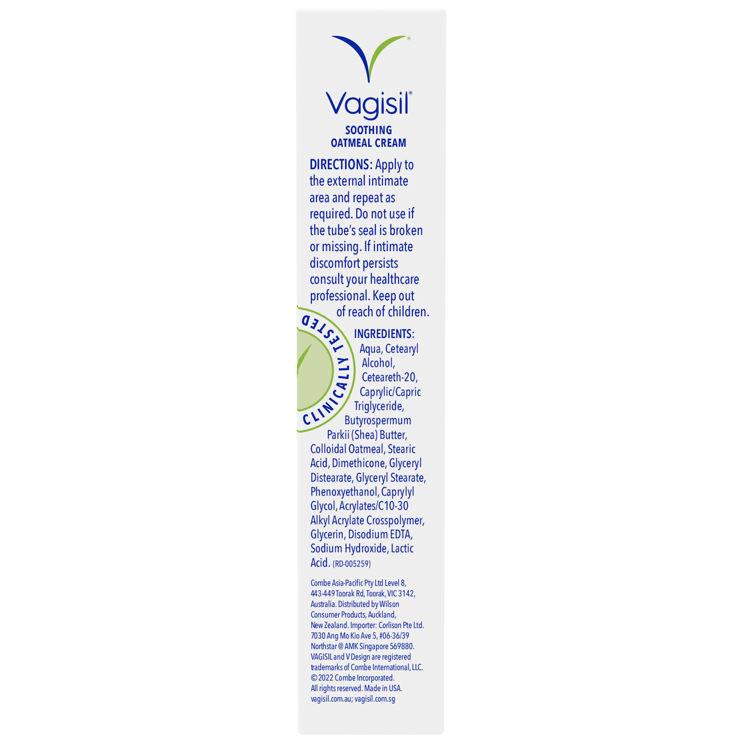 Vagisil Soothing Oatmeal Cream 30g - Image 3