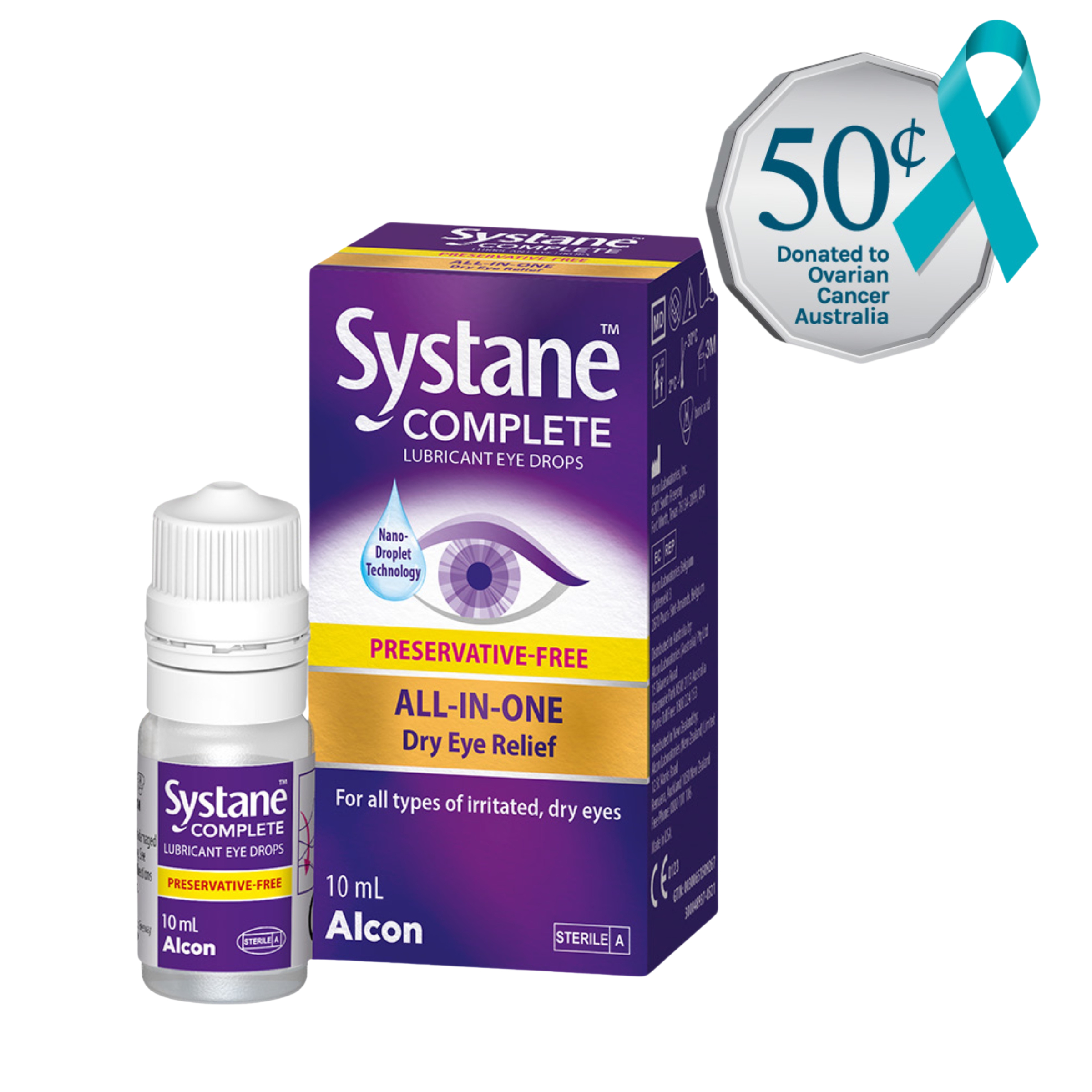 Systane Complete Preservative-Free Lubricant Eye Drops 10ml - Image 2