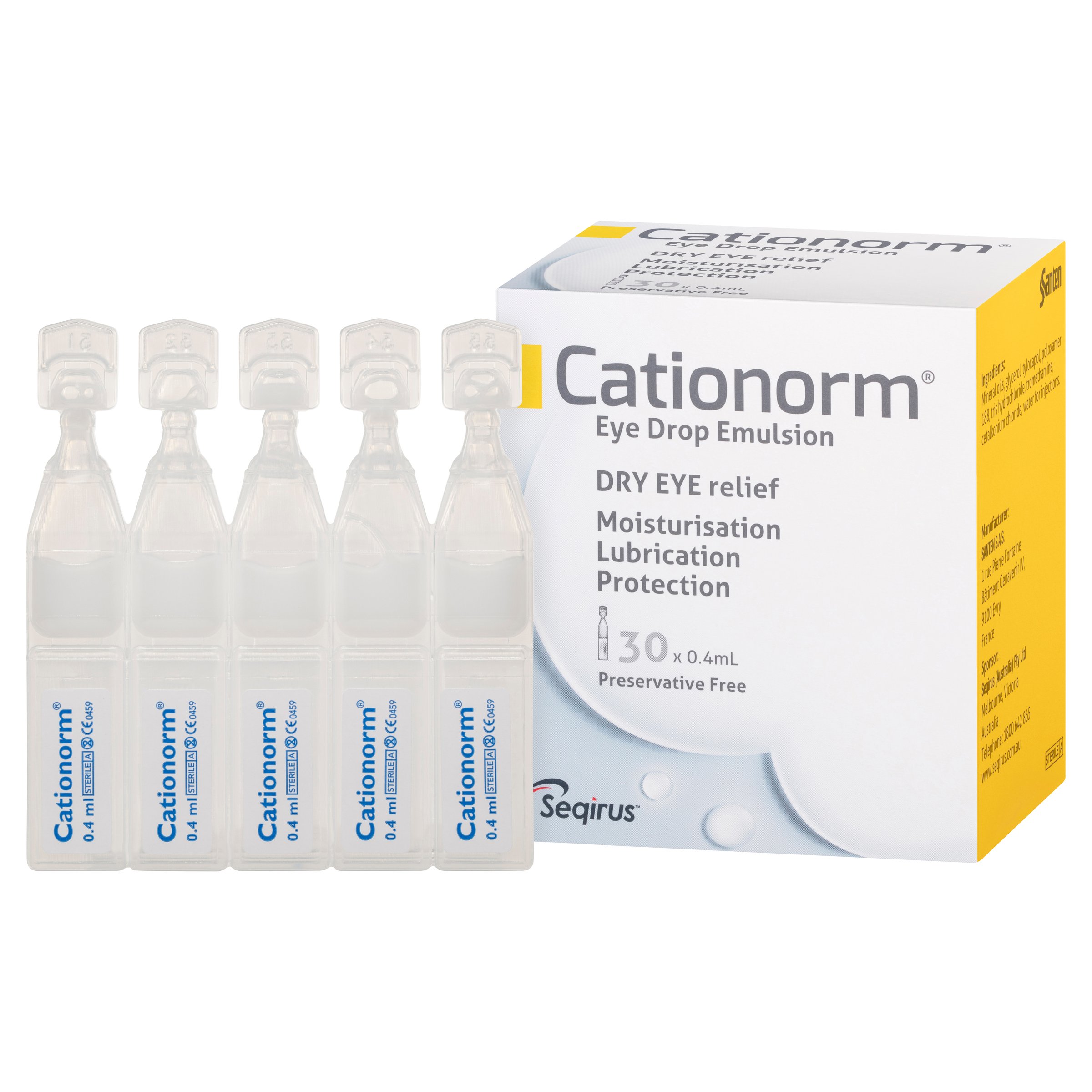 Cationorm Single Use Ampoules 0.4ml X 30ml - Image 4