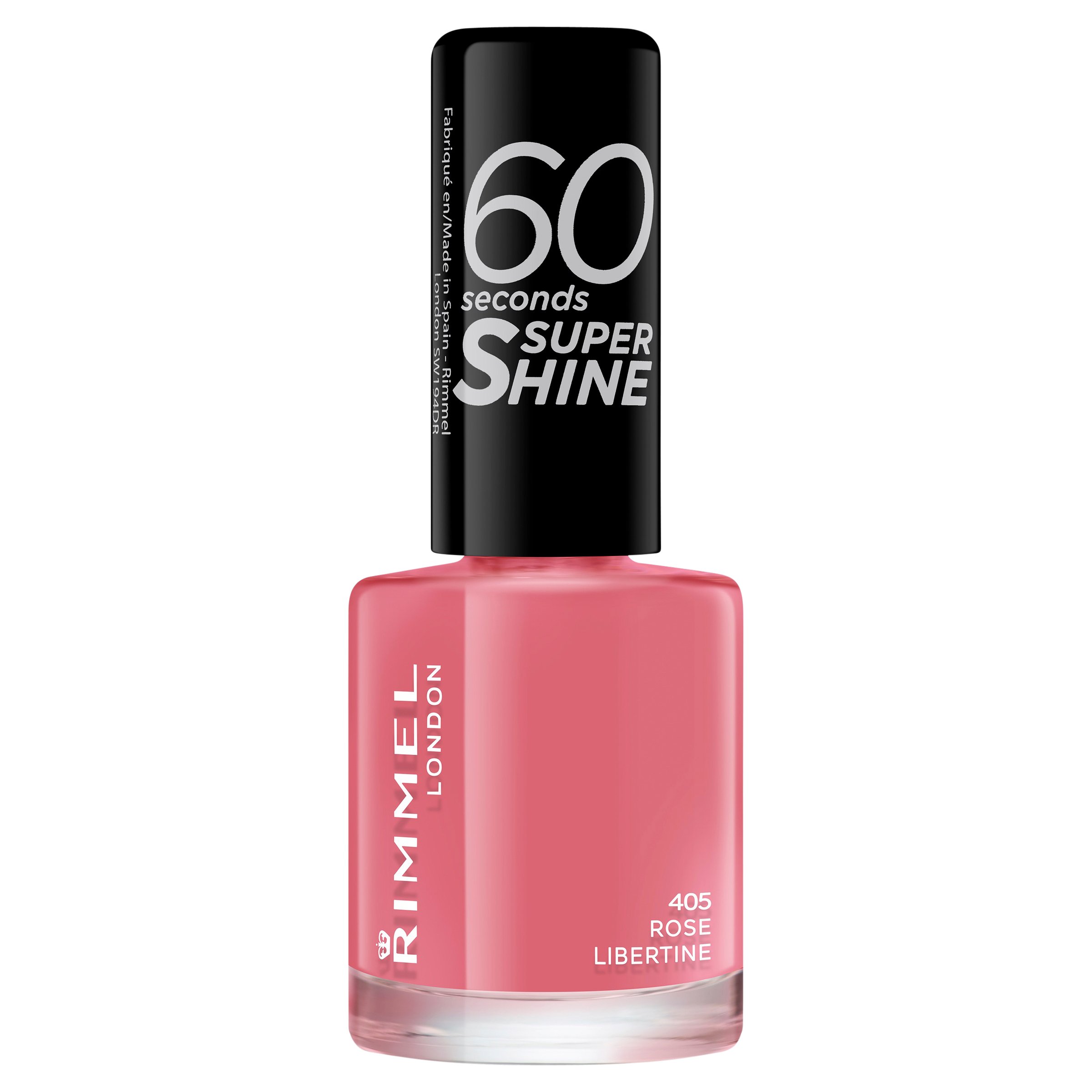 Rimmel 60 Seconds Super Shine Nail Polish 405 Rose Libertine 8ml - Image 1