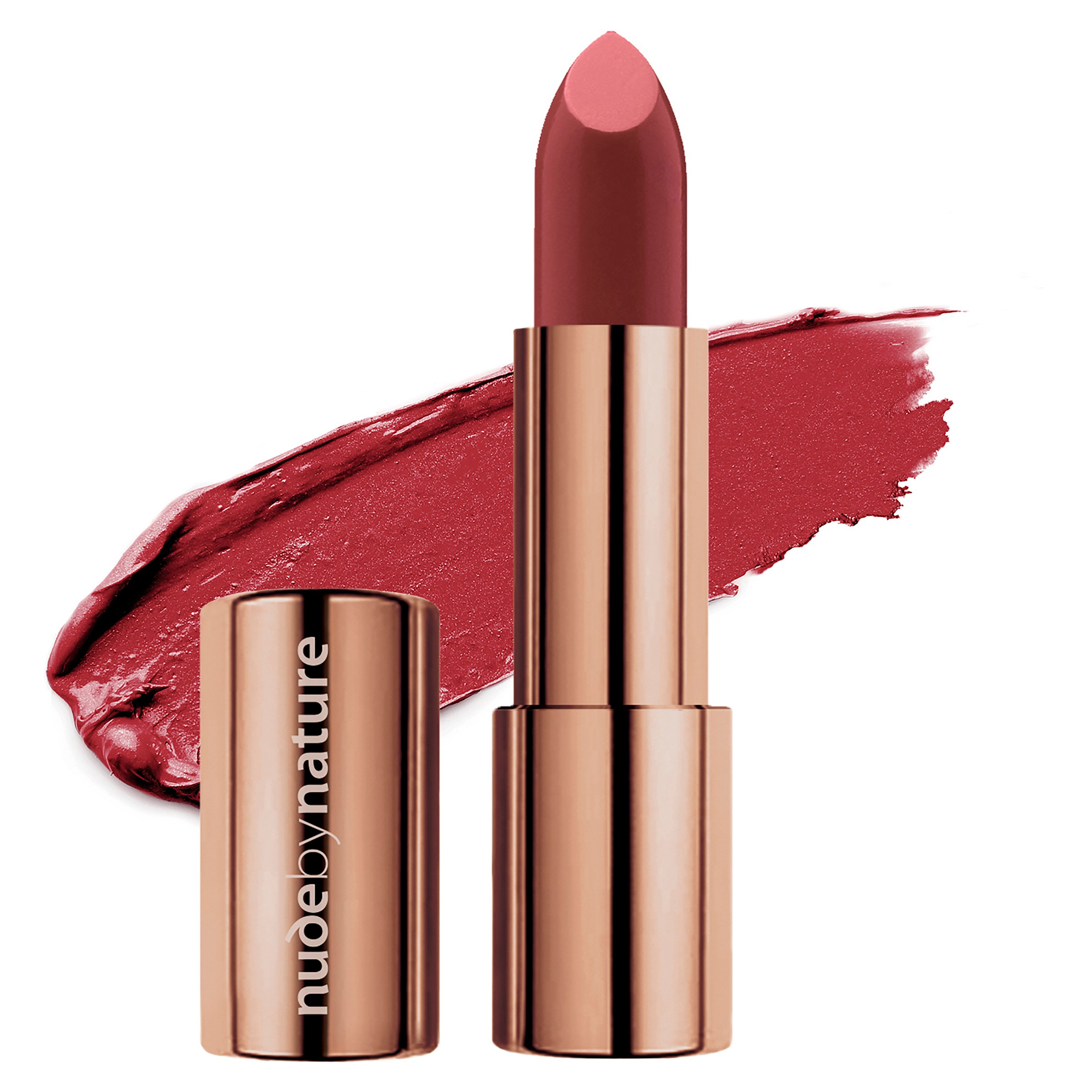 Nude by Nature Moisture Shine Lipstick 08 Garnet 1 each - Image 2