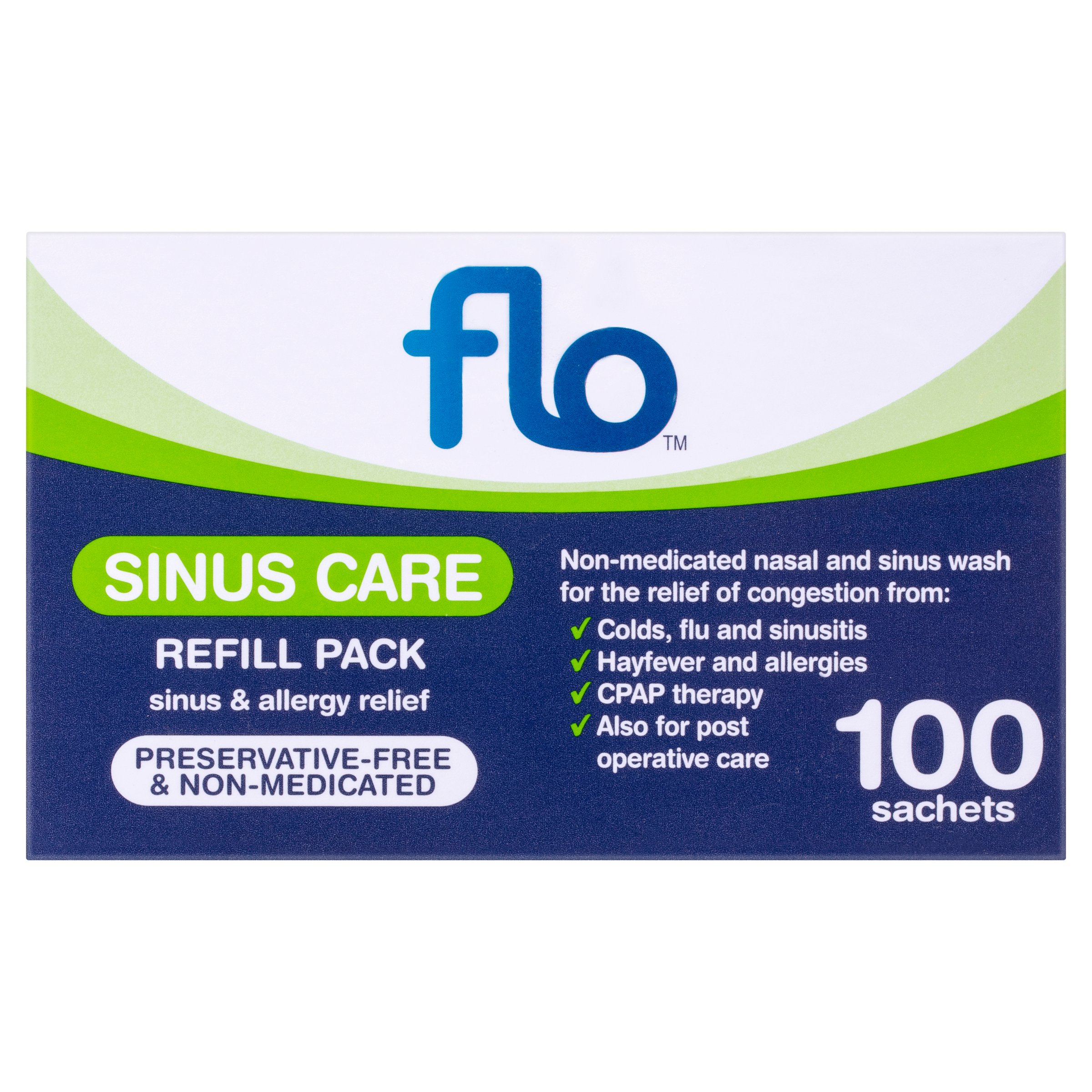 FLO Sinus Care Refill 100 sachets - Image 1