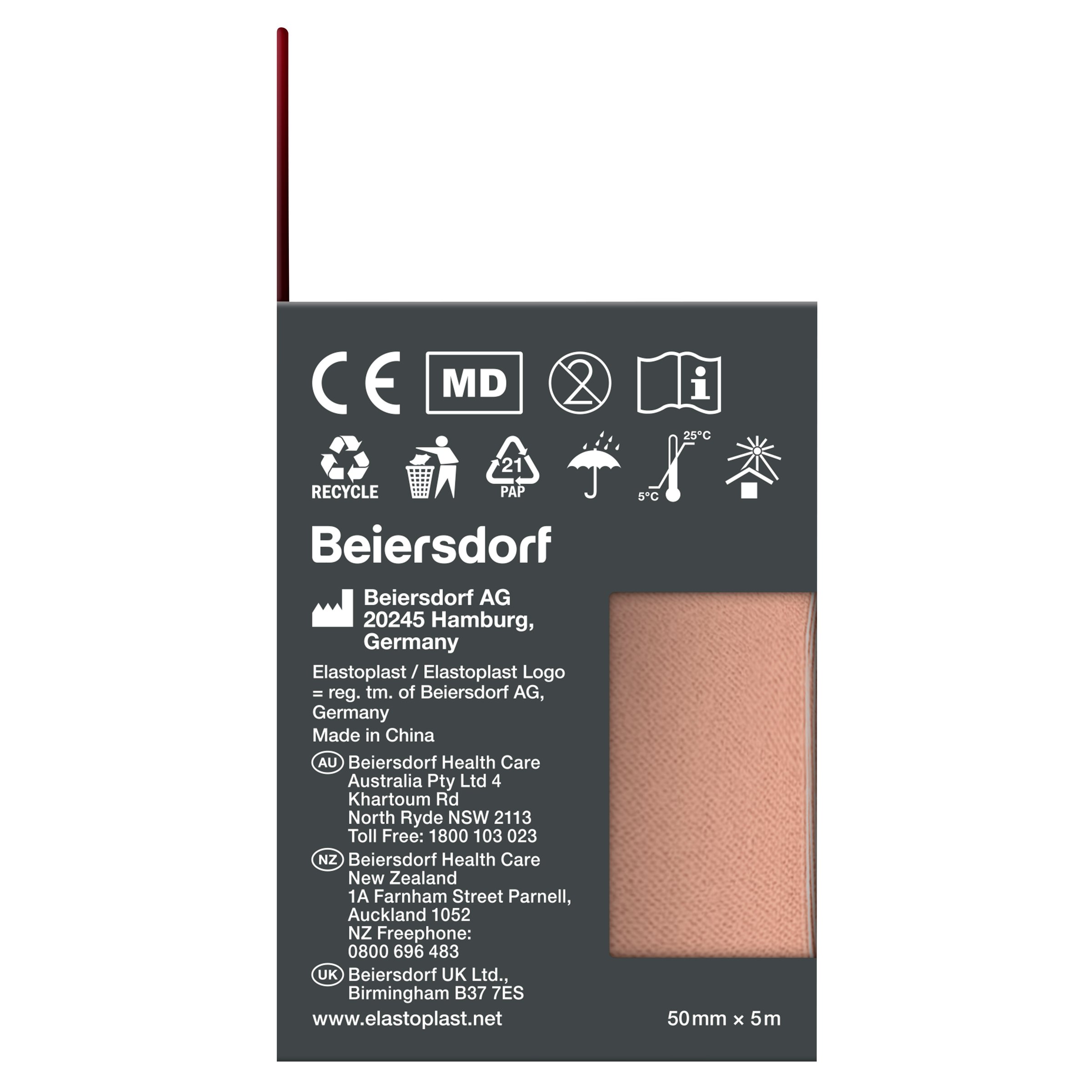 Elastoplast Sport Kinesio Tape Beige 5cm X 5m - 1 roll - Image 4