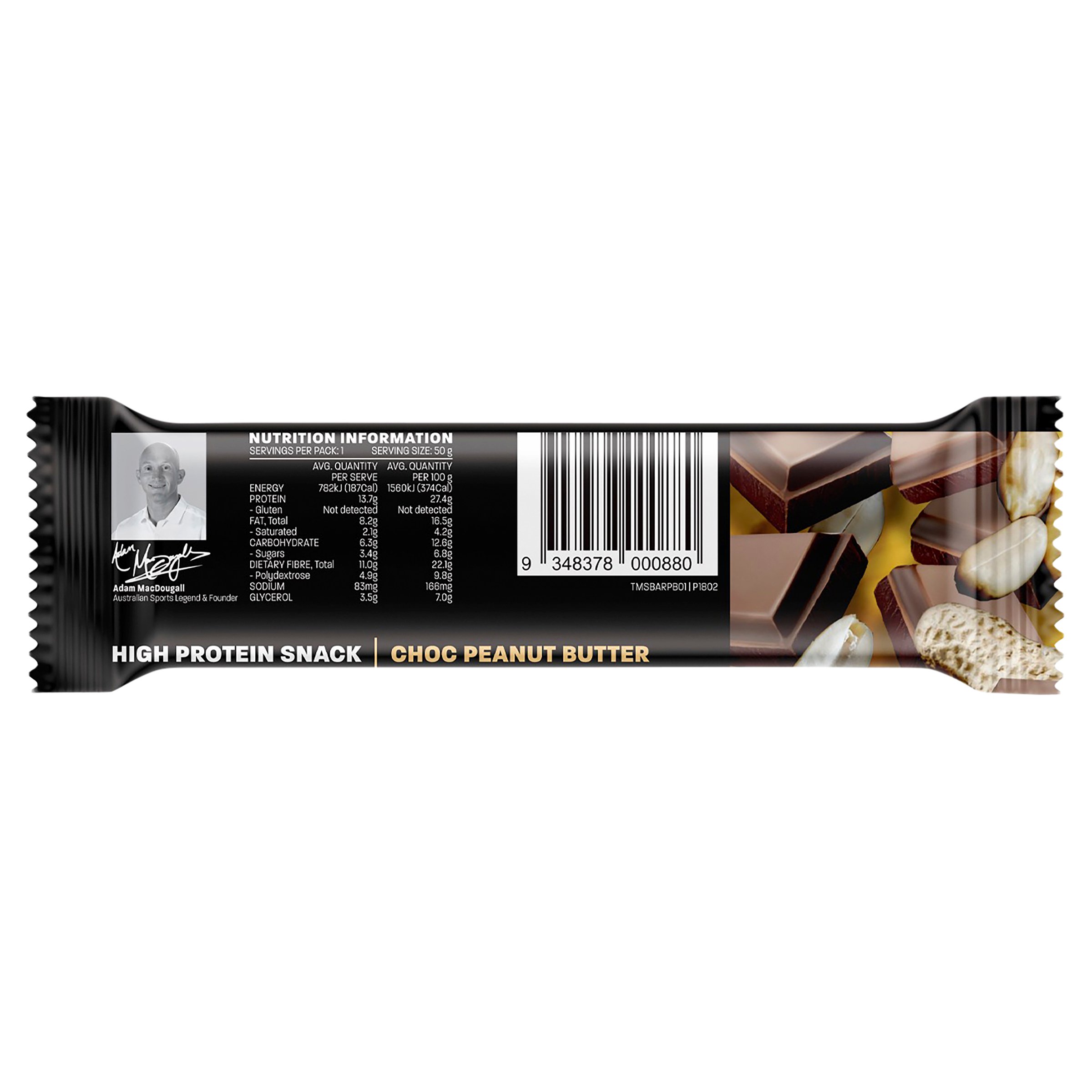 The Man Bar Choc Peanut Butter 50g - Image 2