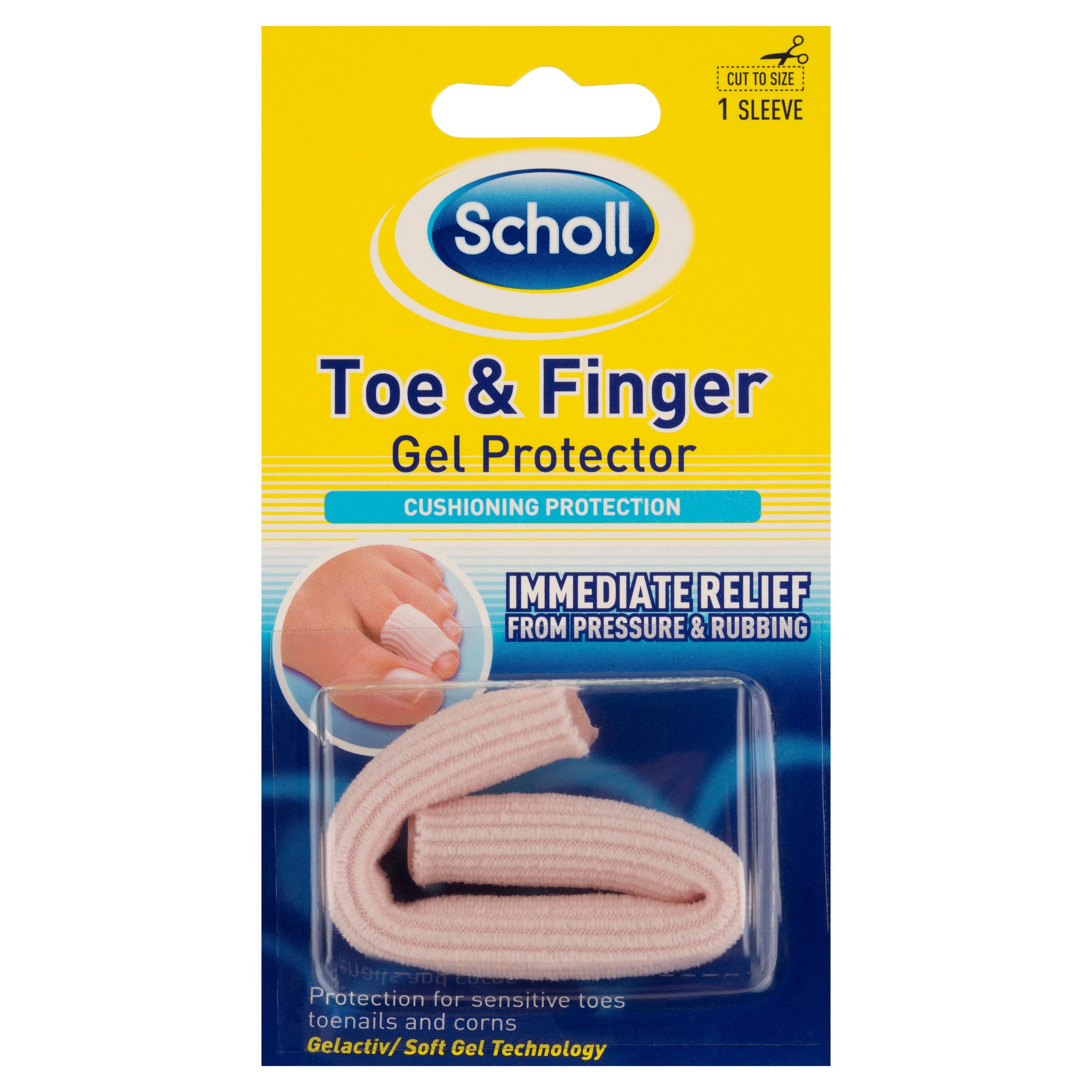 Scholl GelActiv Toe & Finger Gel Protector 1 pack - Image 1