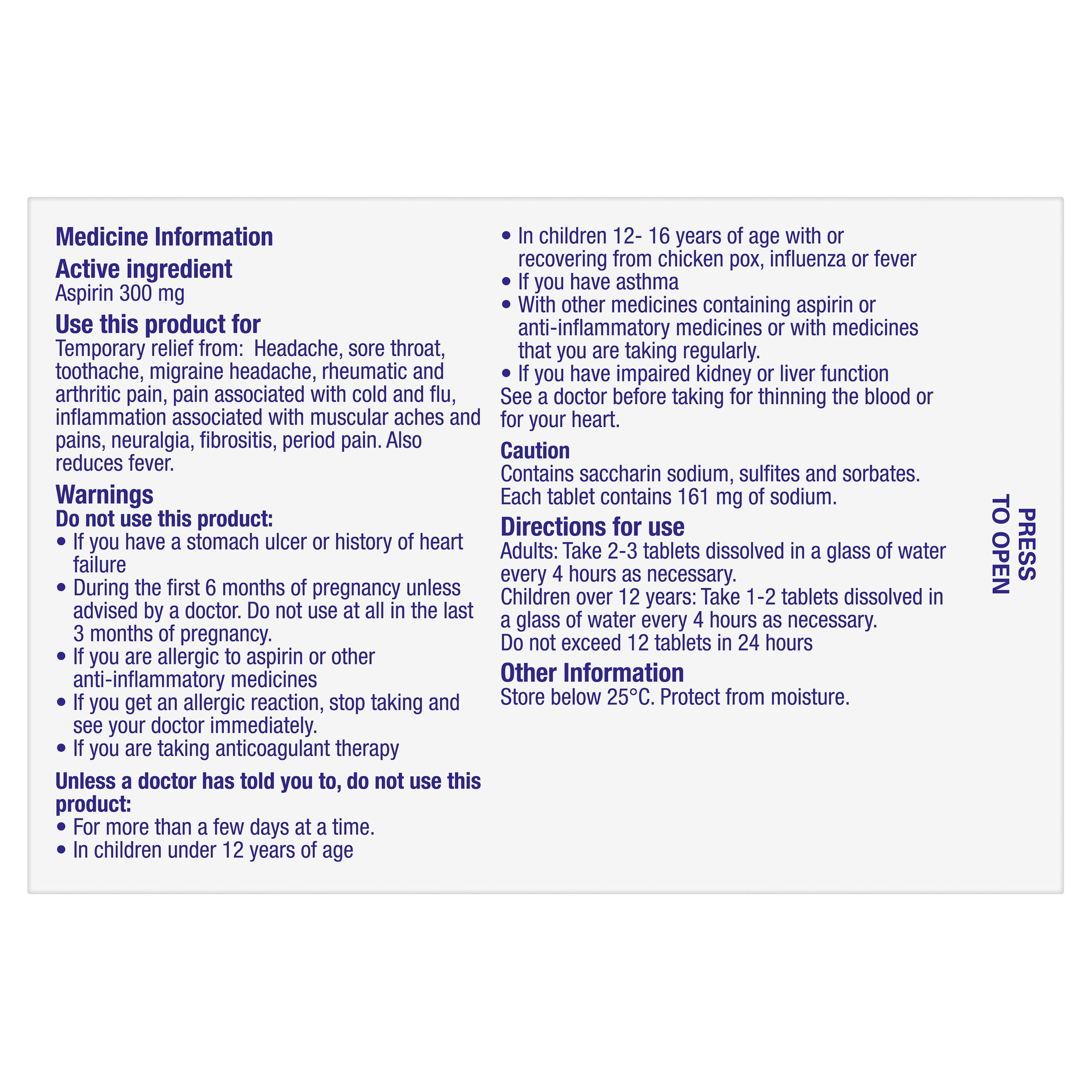 Aspro Clear 60 tablets - Image 2