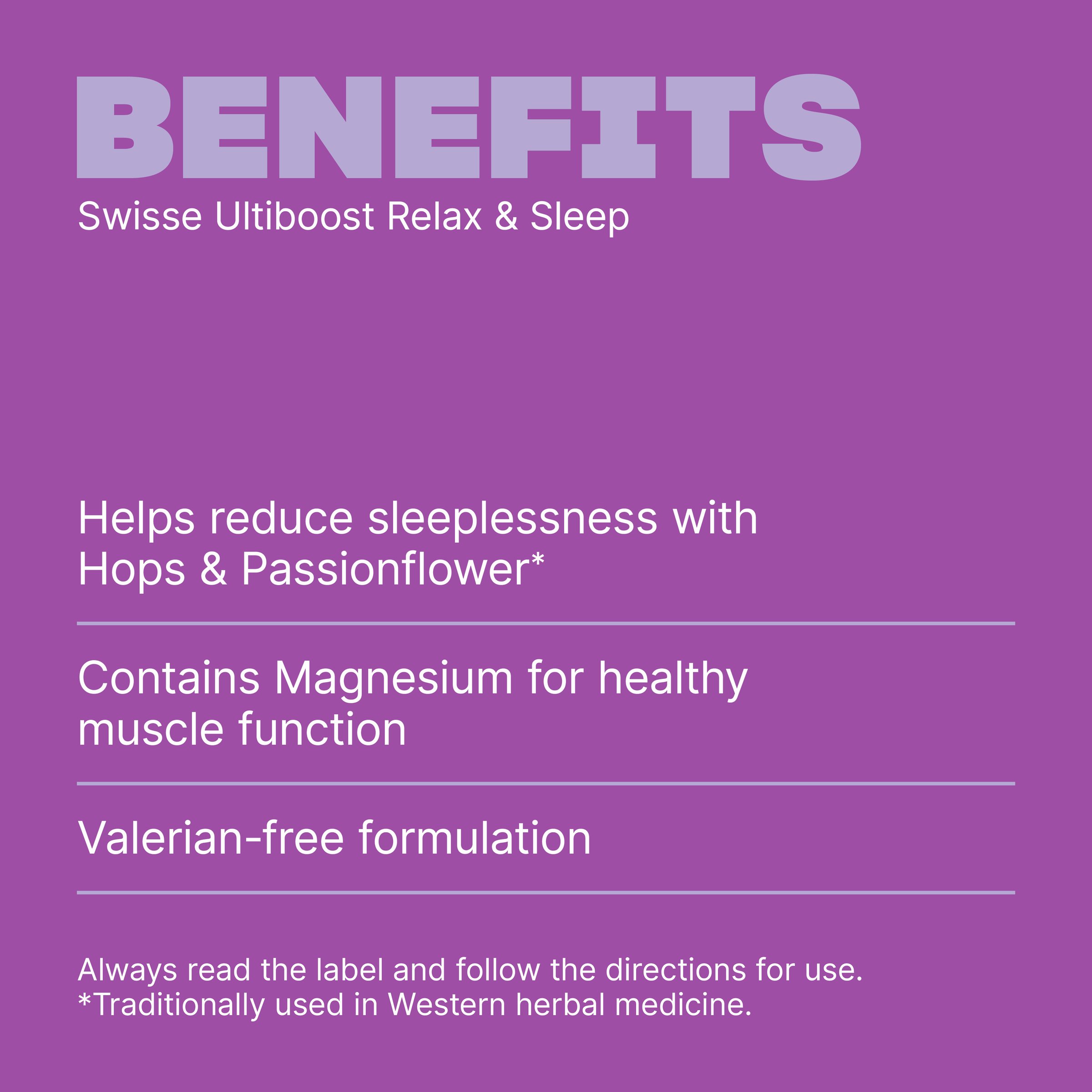 Swisse Ultiboost Relax & Sleep 60 tablets - Image 4
