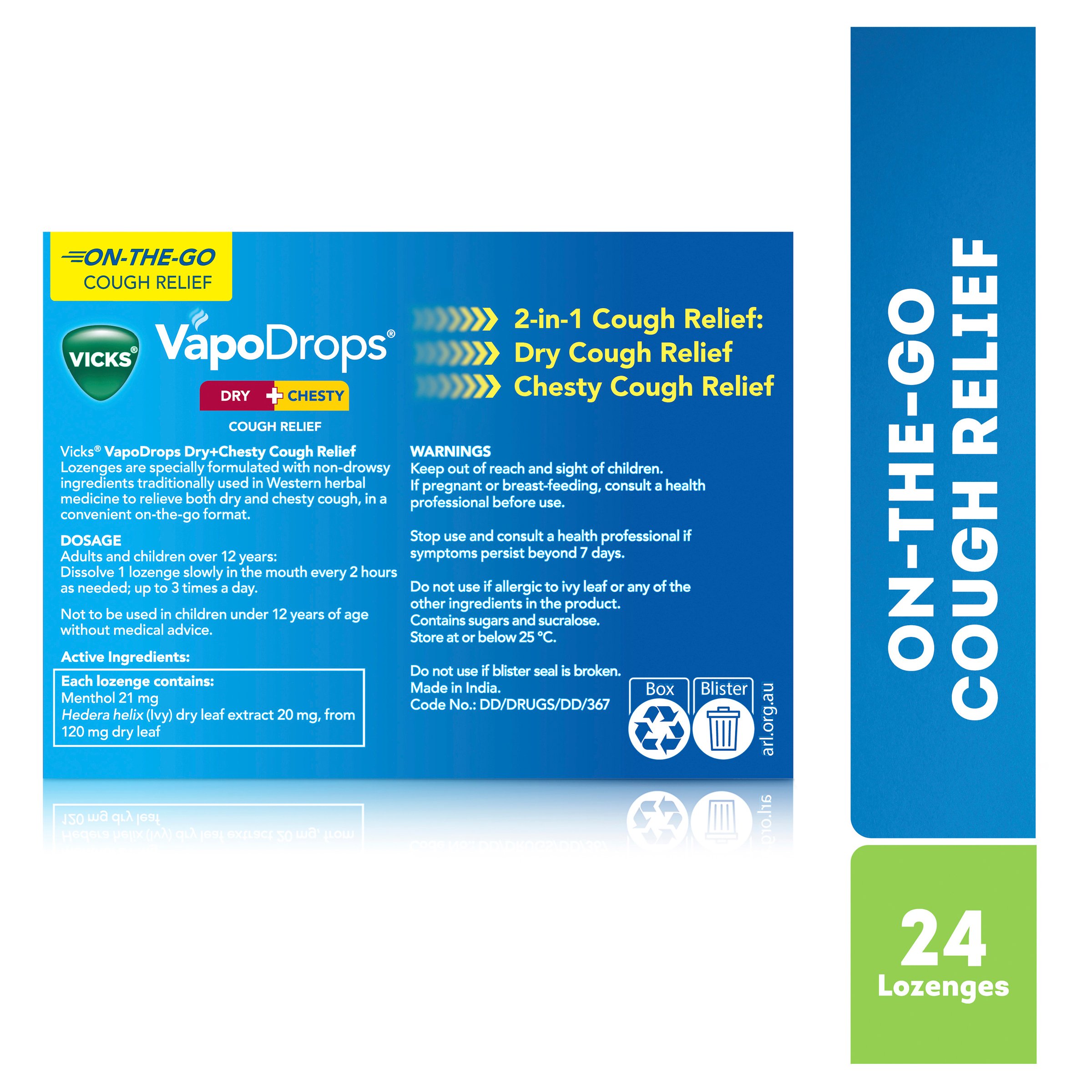 Vicks Dry+Chesty 24 lozenges - Image 6