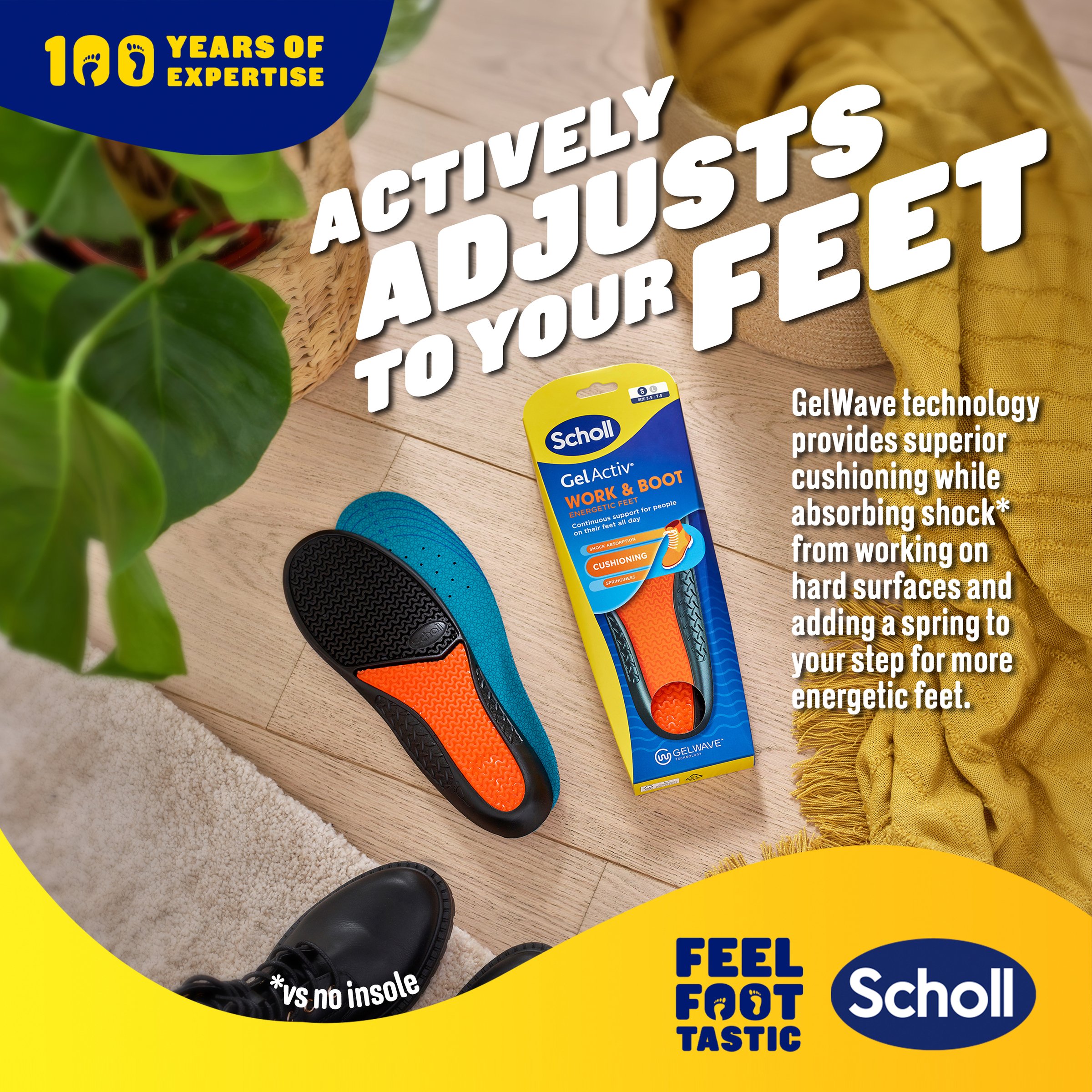 Dr.Scholl's Gel Activ Insole Work & Boot Small 1 each - Image 12