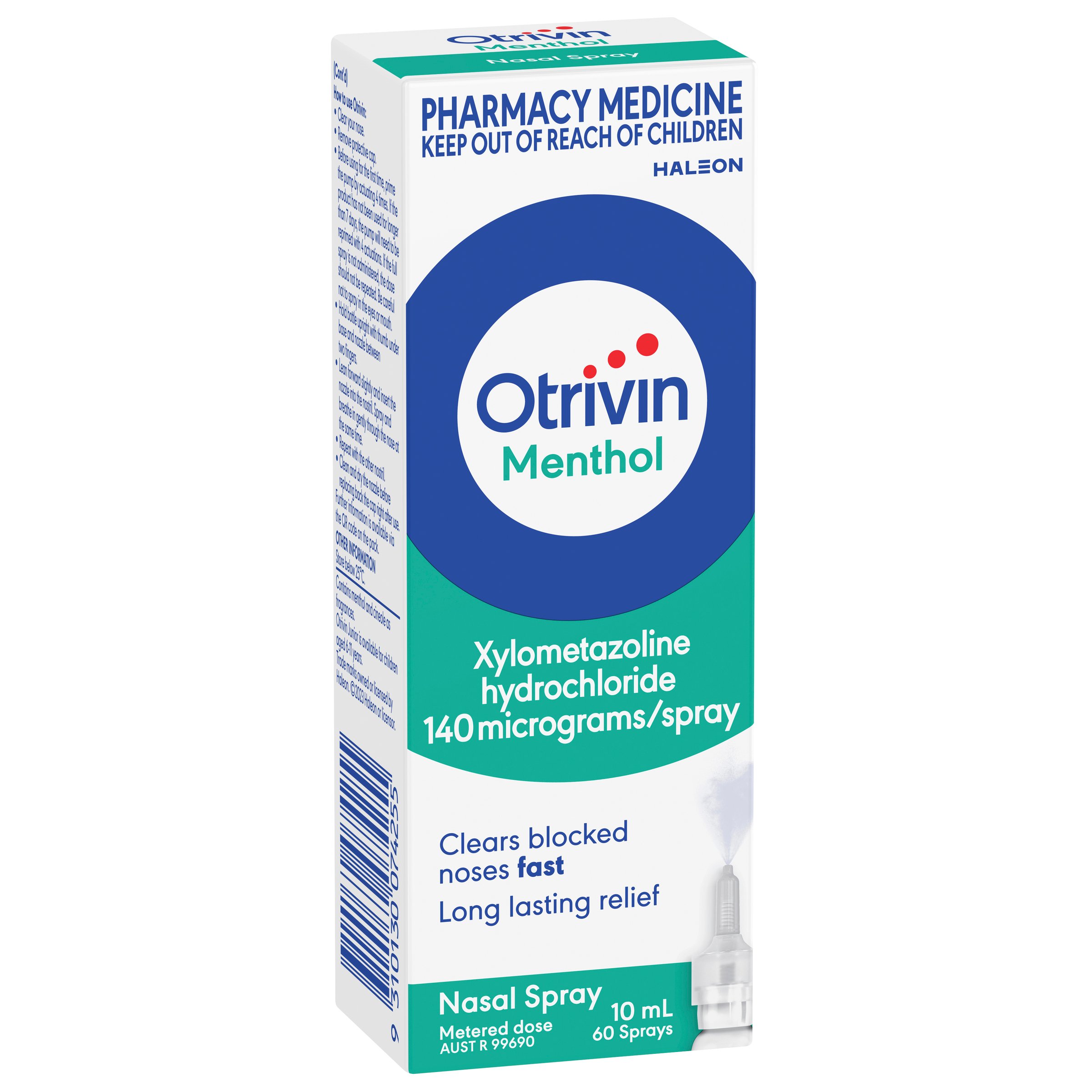 Otrivin Menthol Nasal Spray 10ml - Image 7