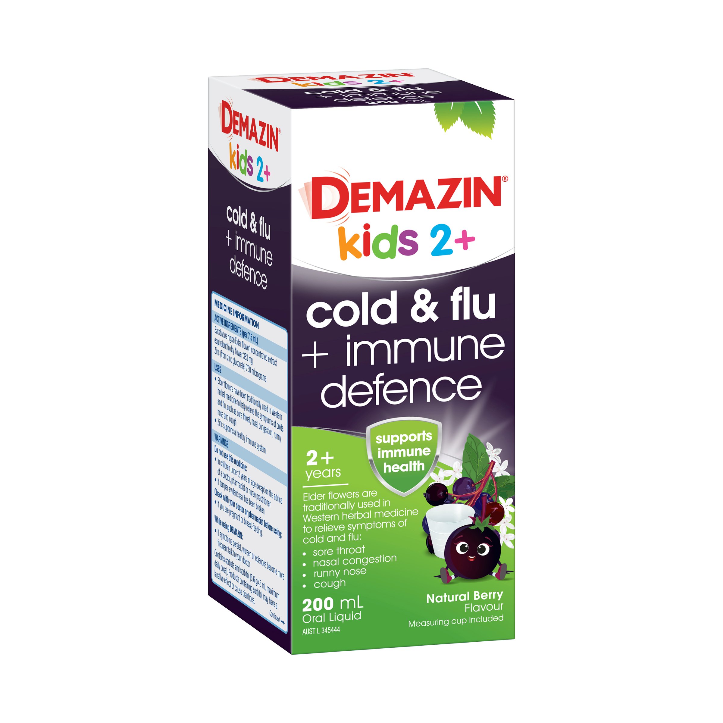 Demazin Cold And Flu + Immune Defence 200ml - Image 8