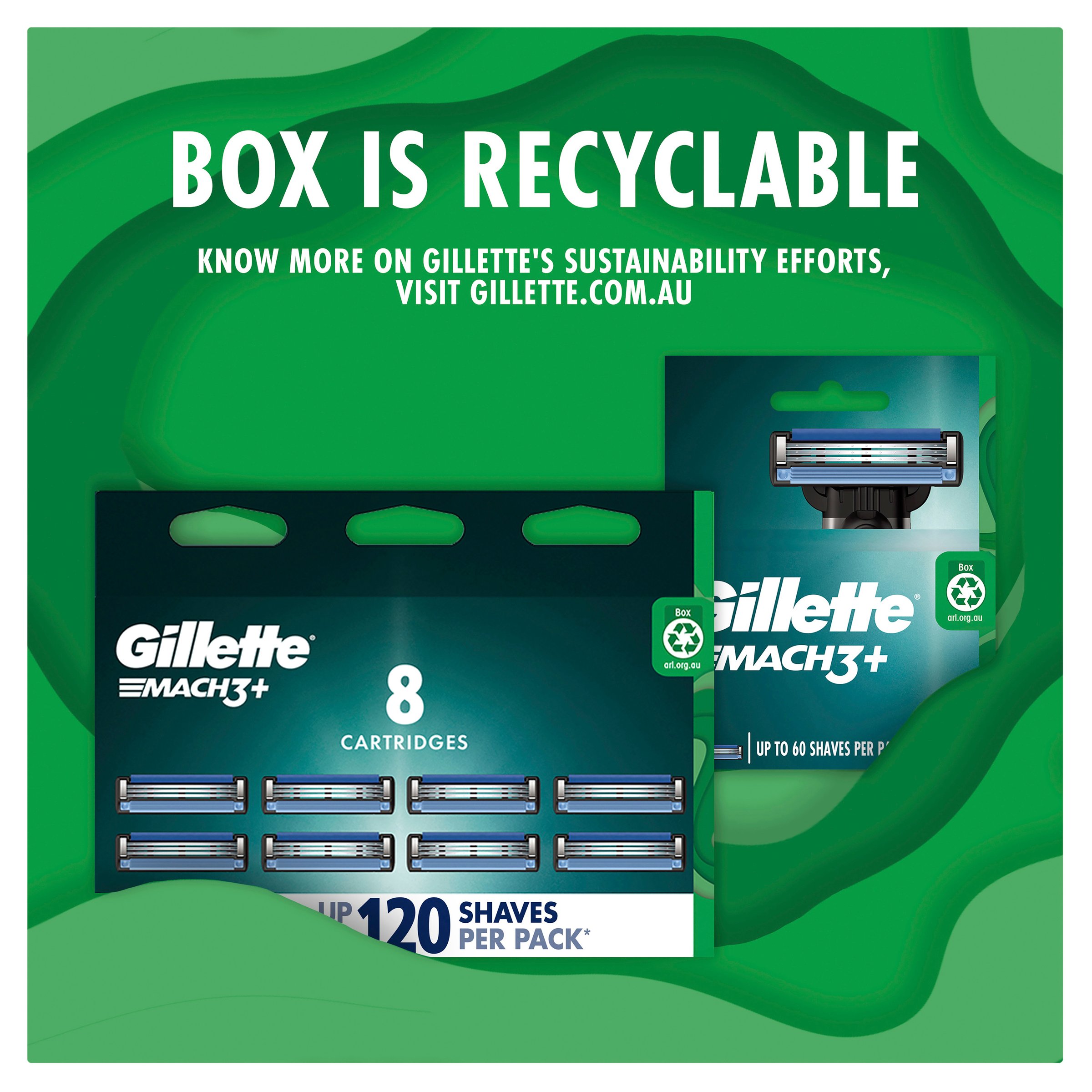 Gillette Mach3+ Razor 2 Up 1 pack - Image 10