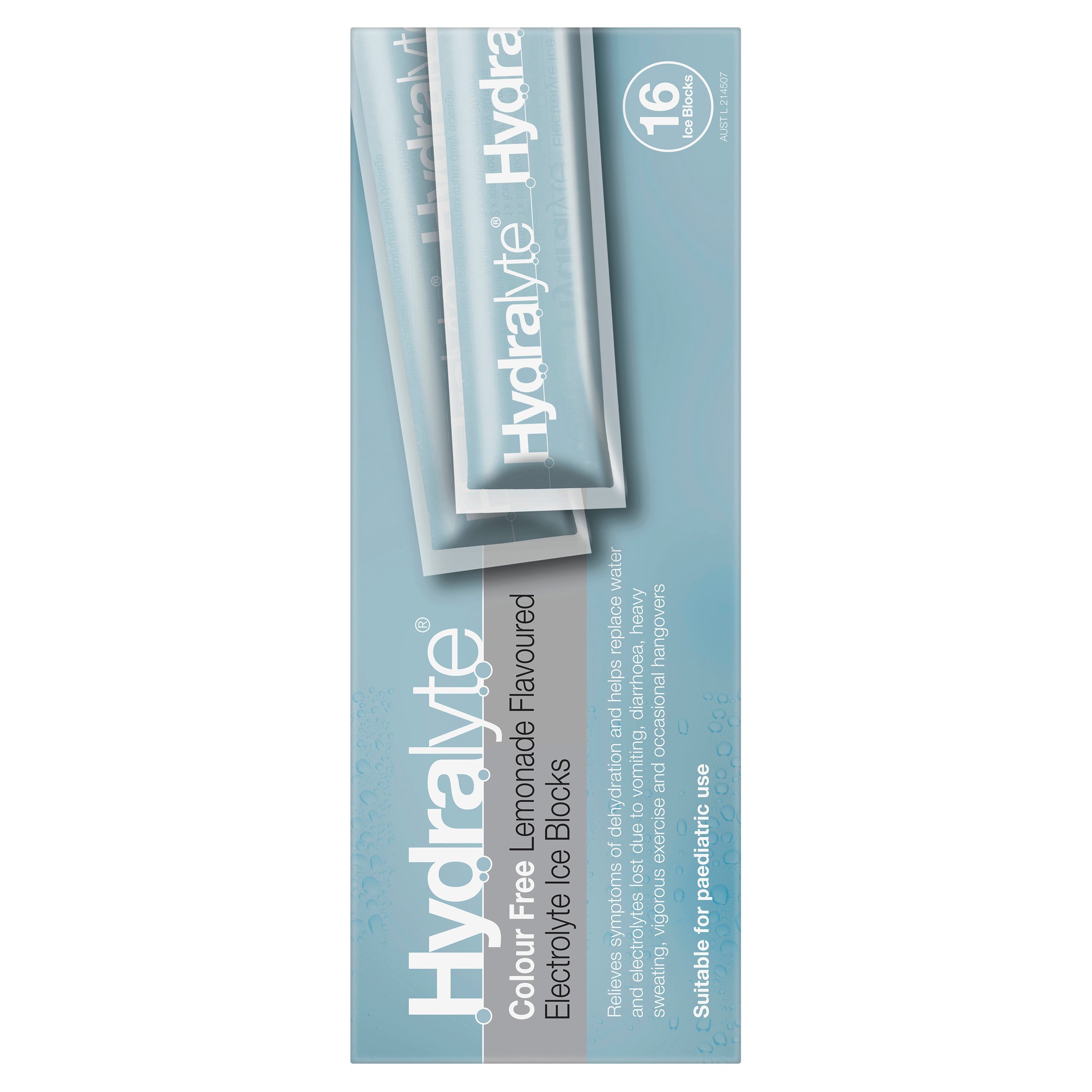 Hydralyte Ice Block Colour Free Lemonade Flavoured 16 pack - Image 2