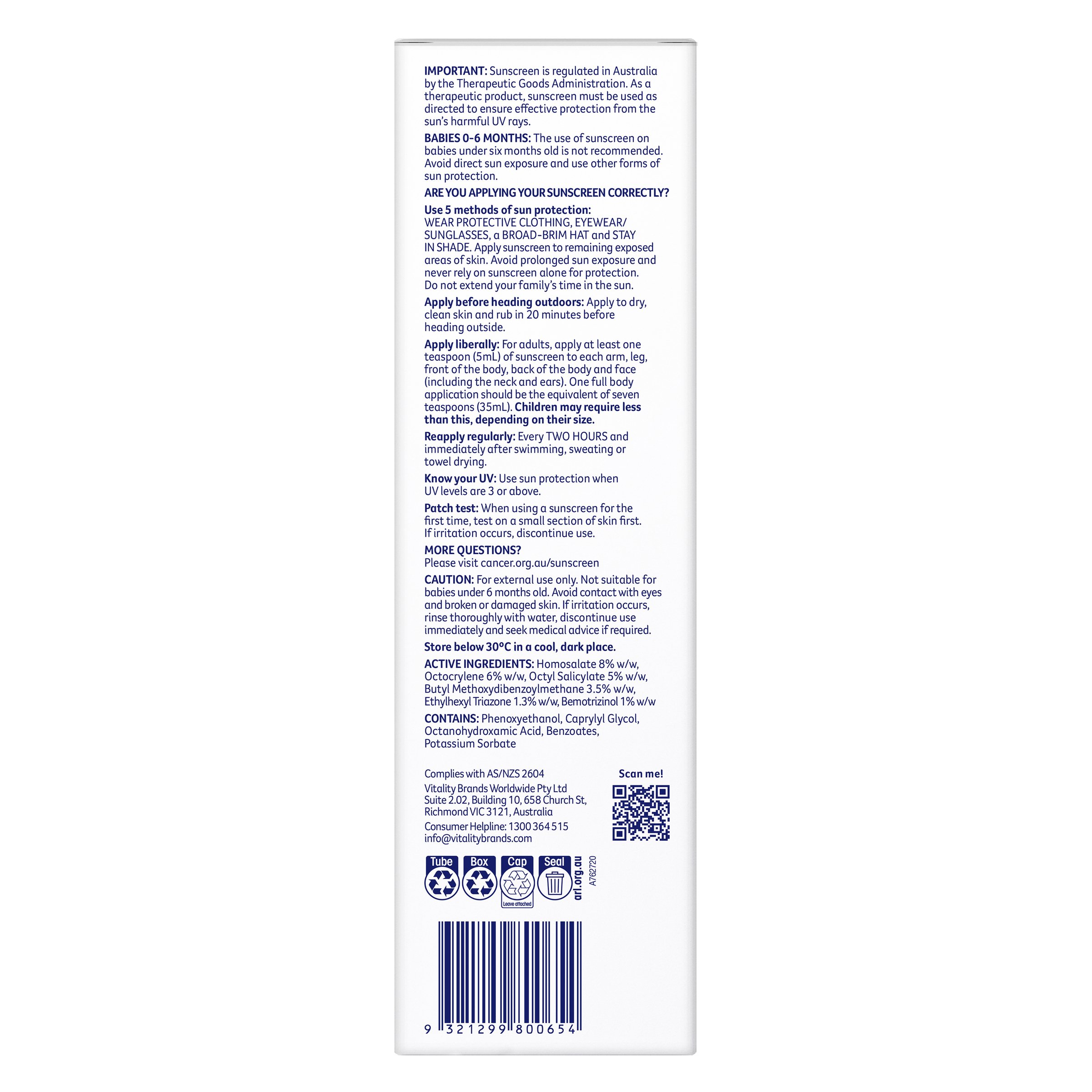 Cancer Council Ultra Sensitive Kids SPF50+ 150ml - Image 8