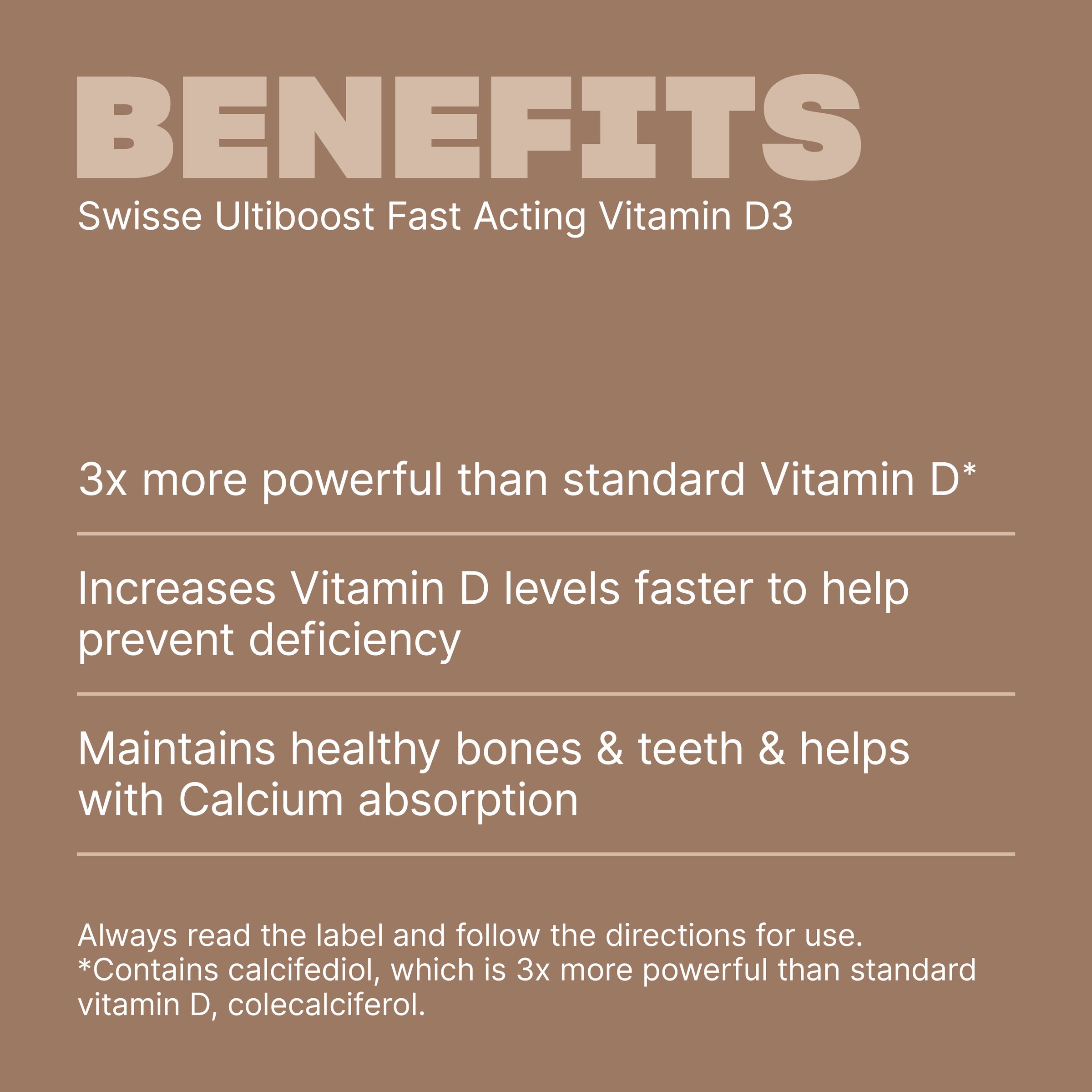 Swisse Ultiboost Fast Acting Vitamin D3 - 90 capsules - Image 4