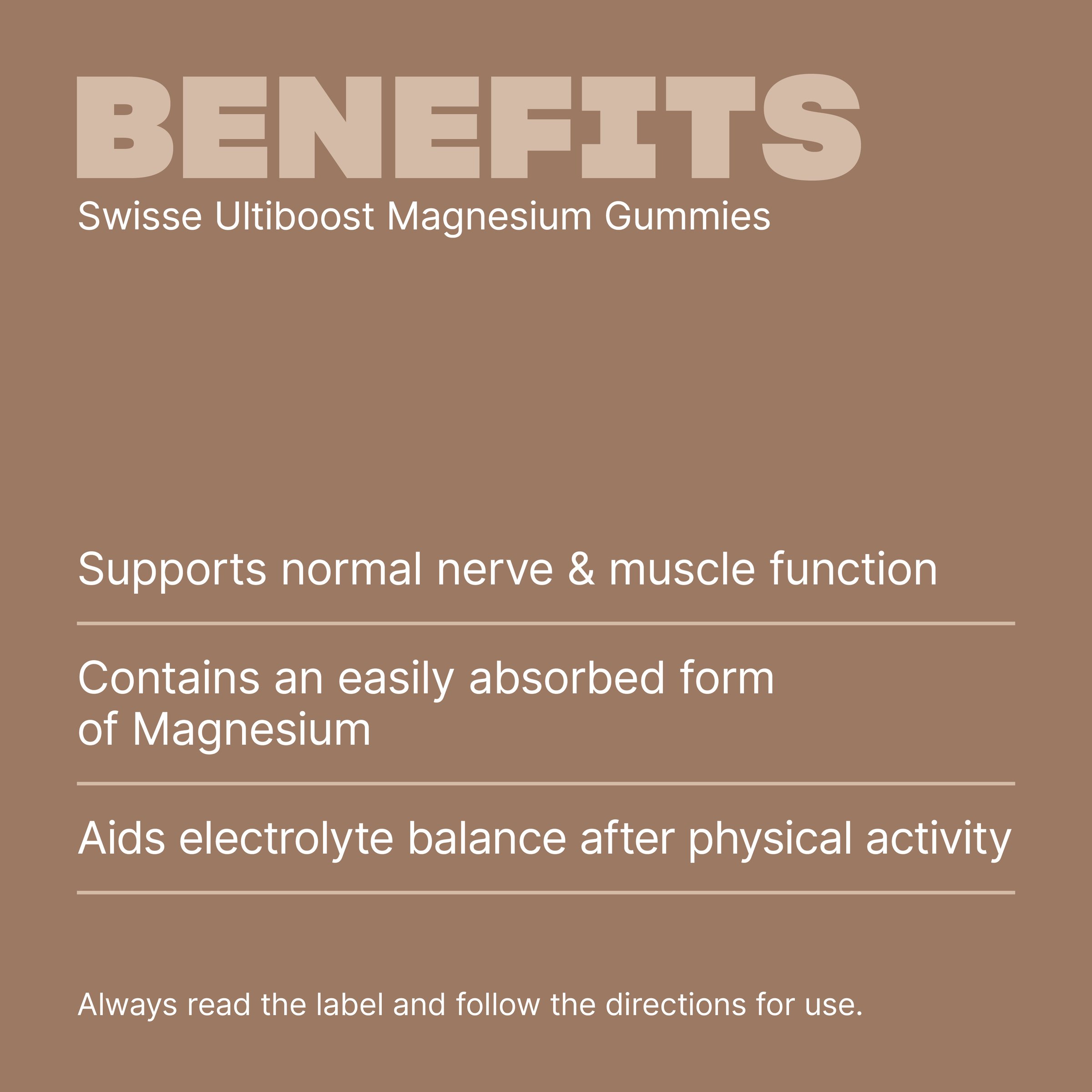 Swisse Ultiboost Magnesium Gummies 60 pastilles - Image 4