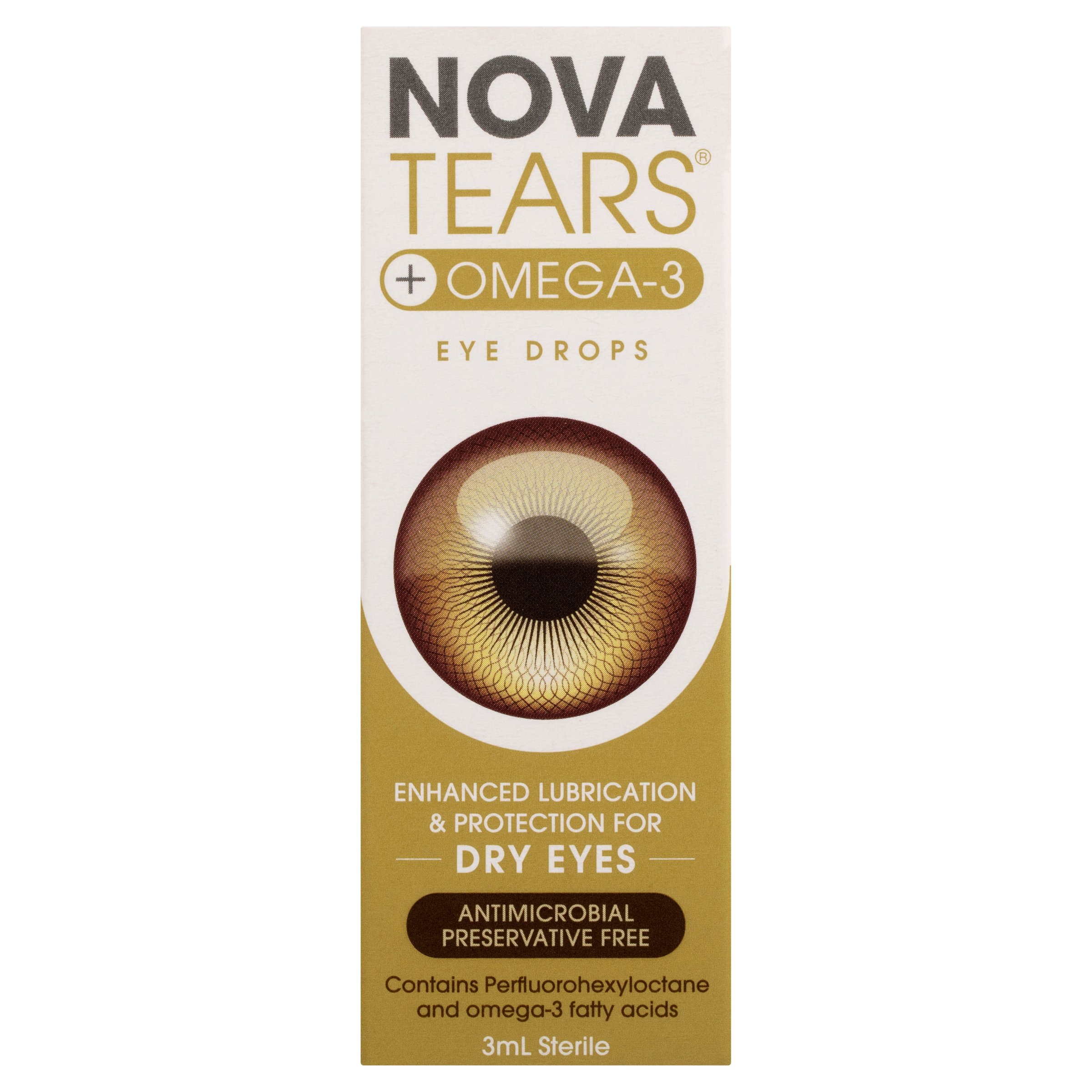 NovaTears Omega 3 Eye Drops 3ml - Image 1