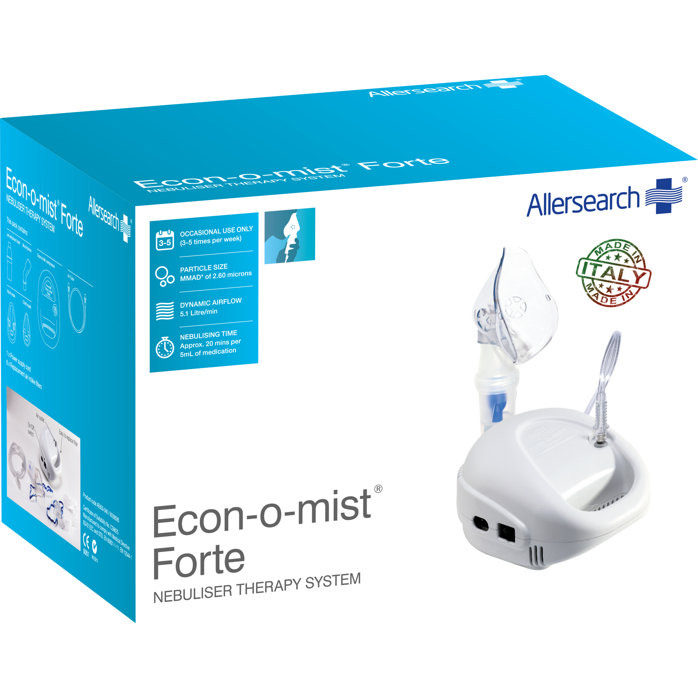 Allersearch Econ-O-Mist Forte Nebuliser Therapy System 1 each - Image 2