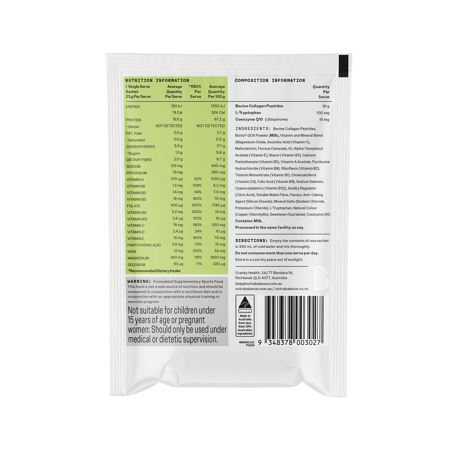 Nutrabalance Nutritional Protein Drink Lemon Lime 483g - 21 pack - Image 4