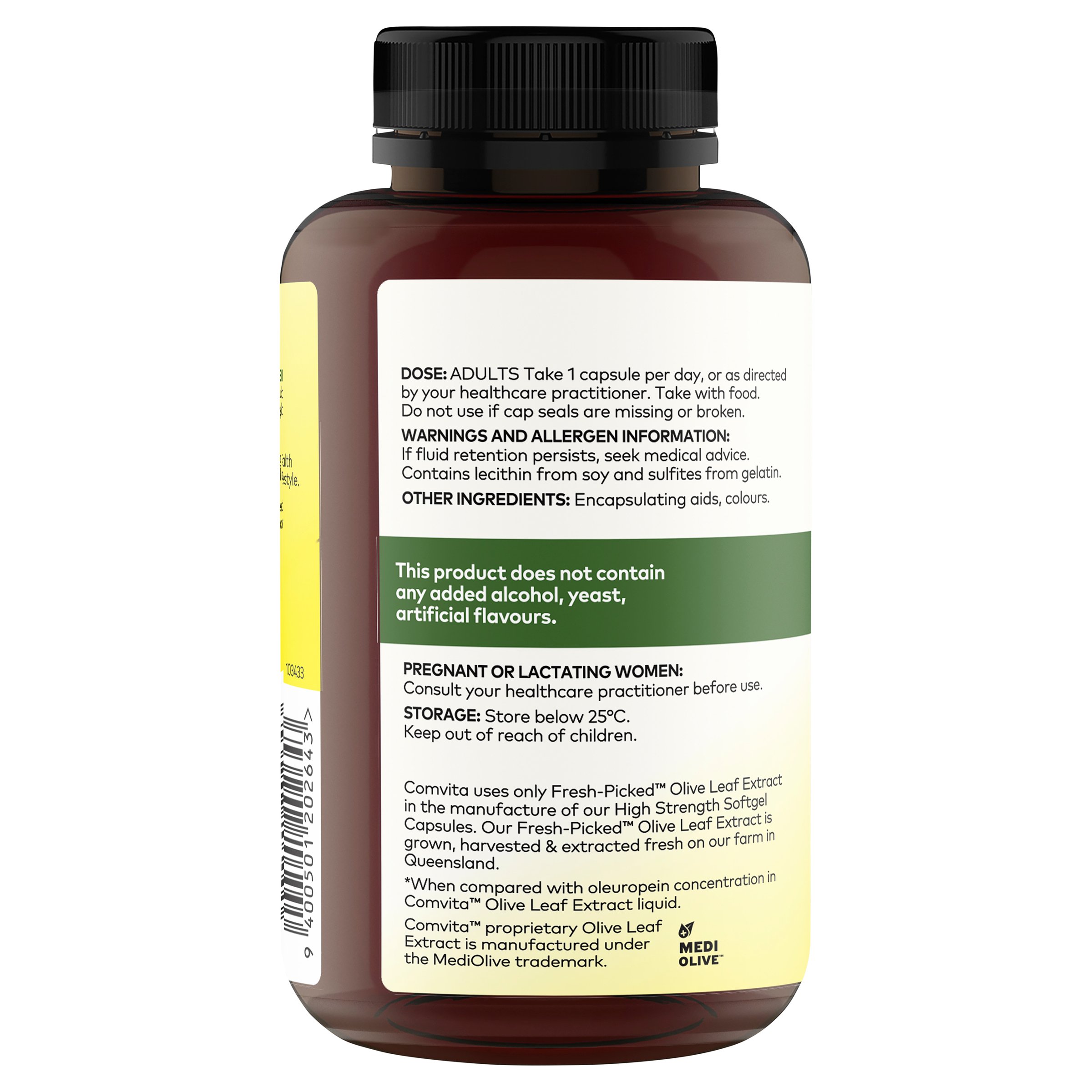 Comvita Olive Leaf Extract High Strength 120 capsules - Image 2