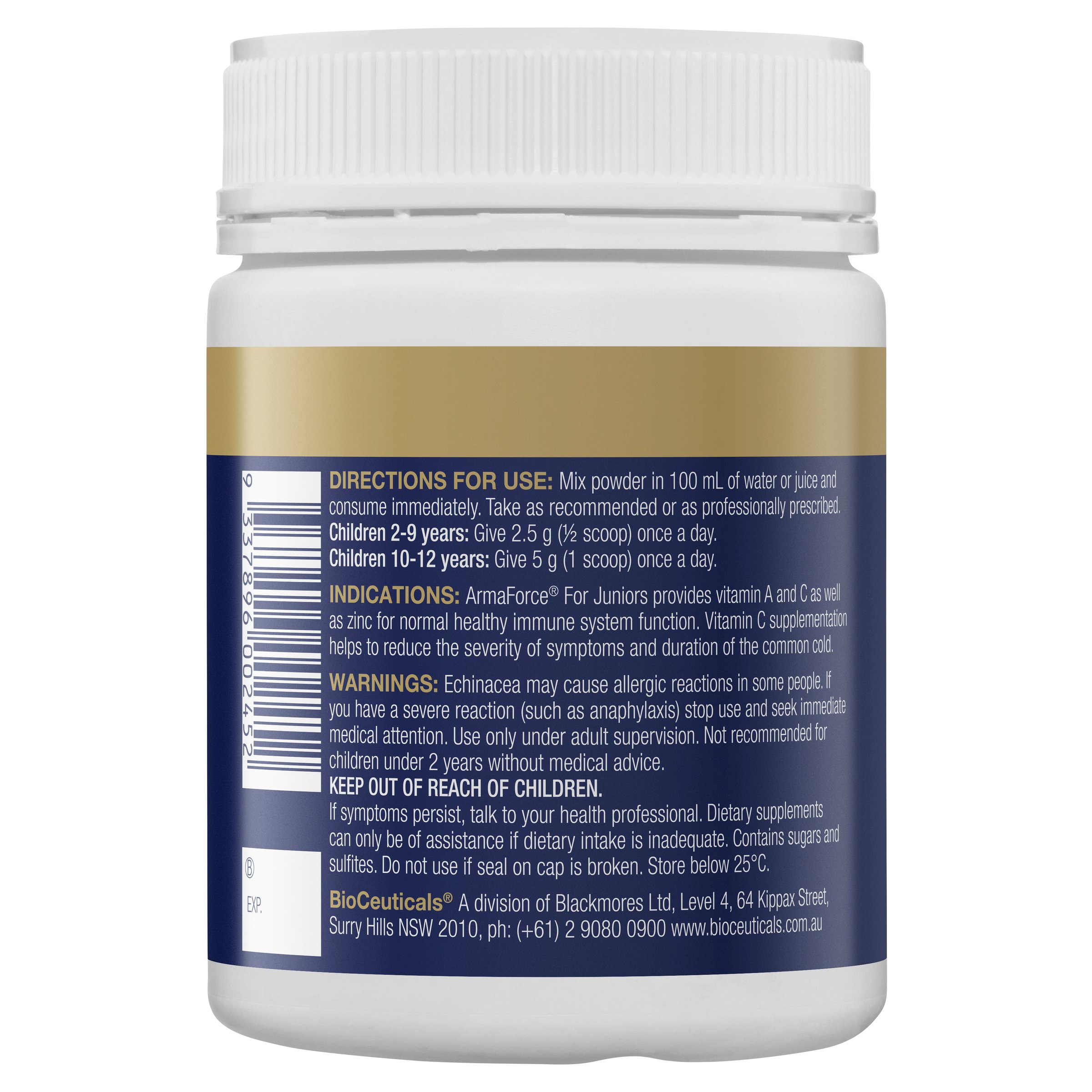 BioCeuticals ArmaForce For Juniors 150g - Image 3